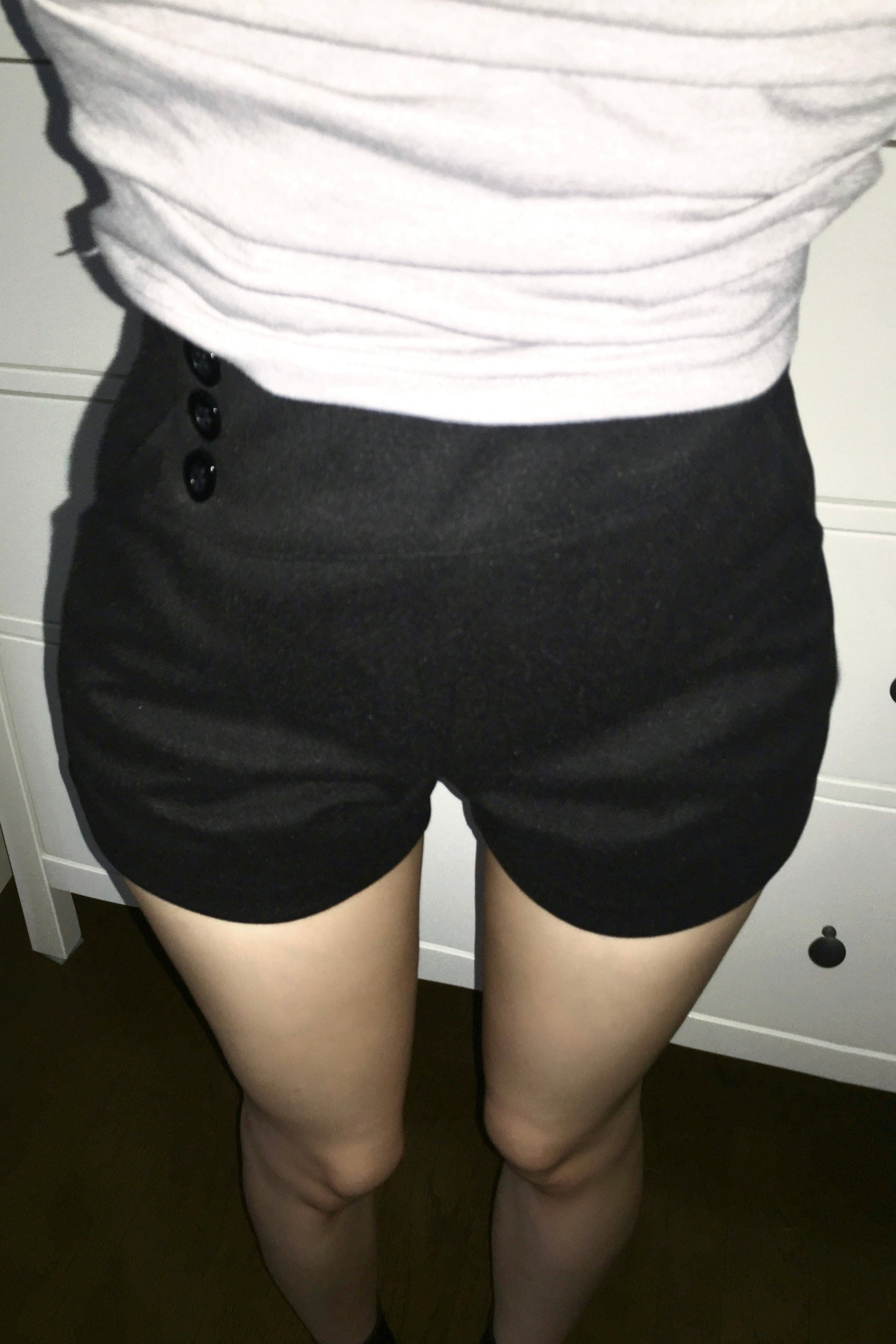 サイドボタンハイウエストショートパンツ KR15136