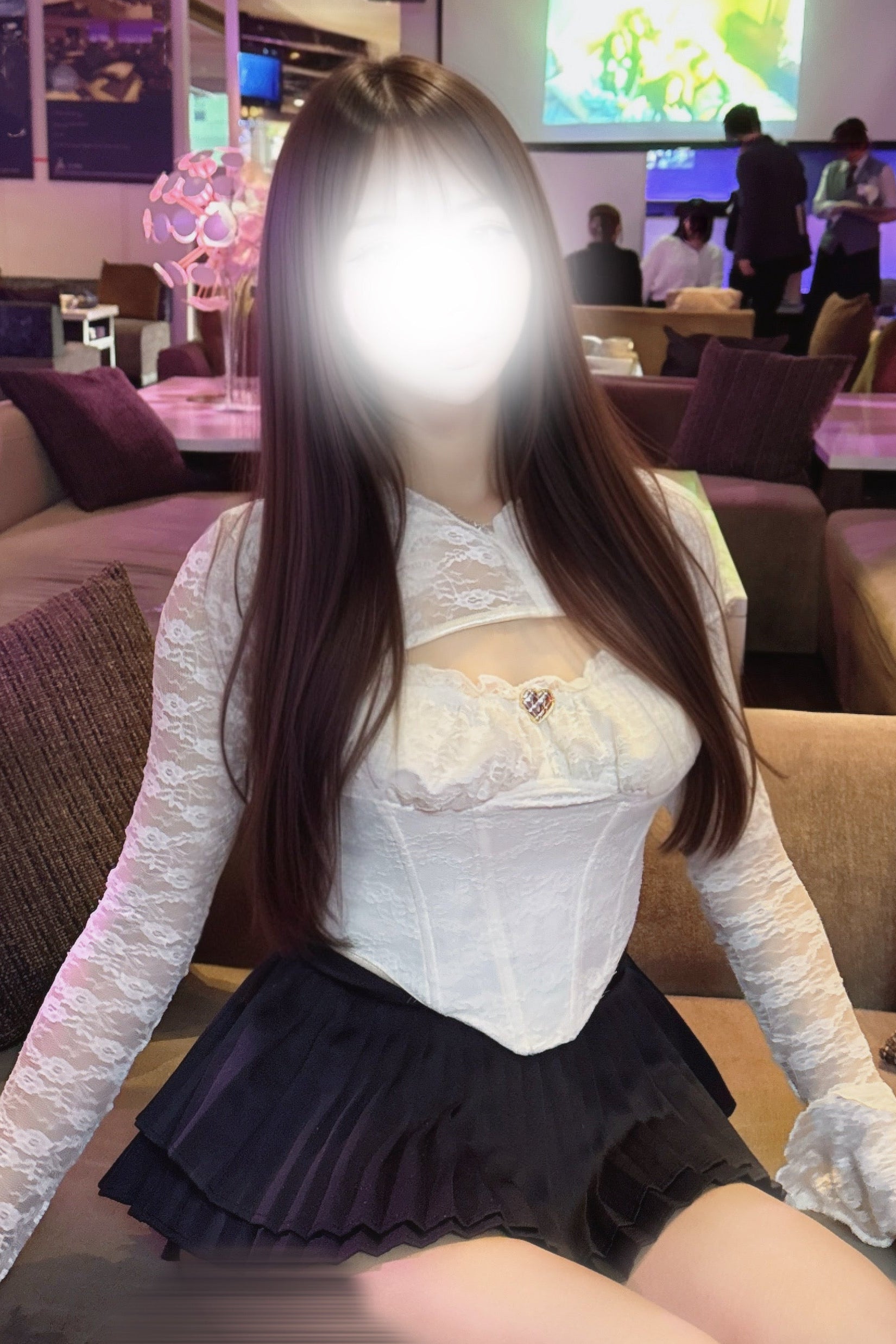 レースデザイントップス KR12716