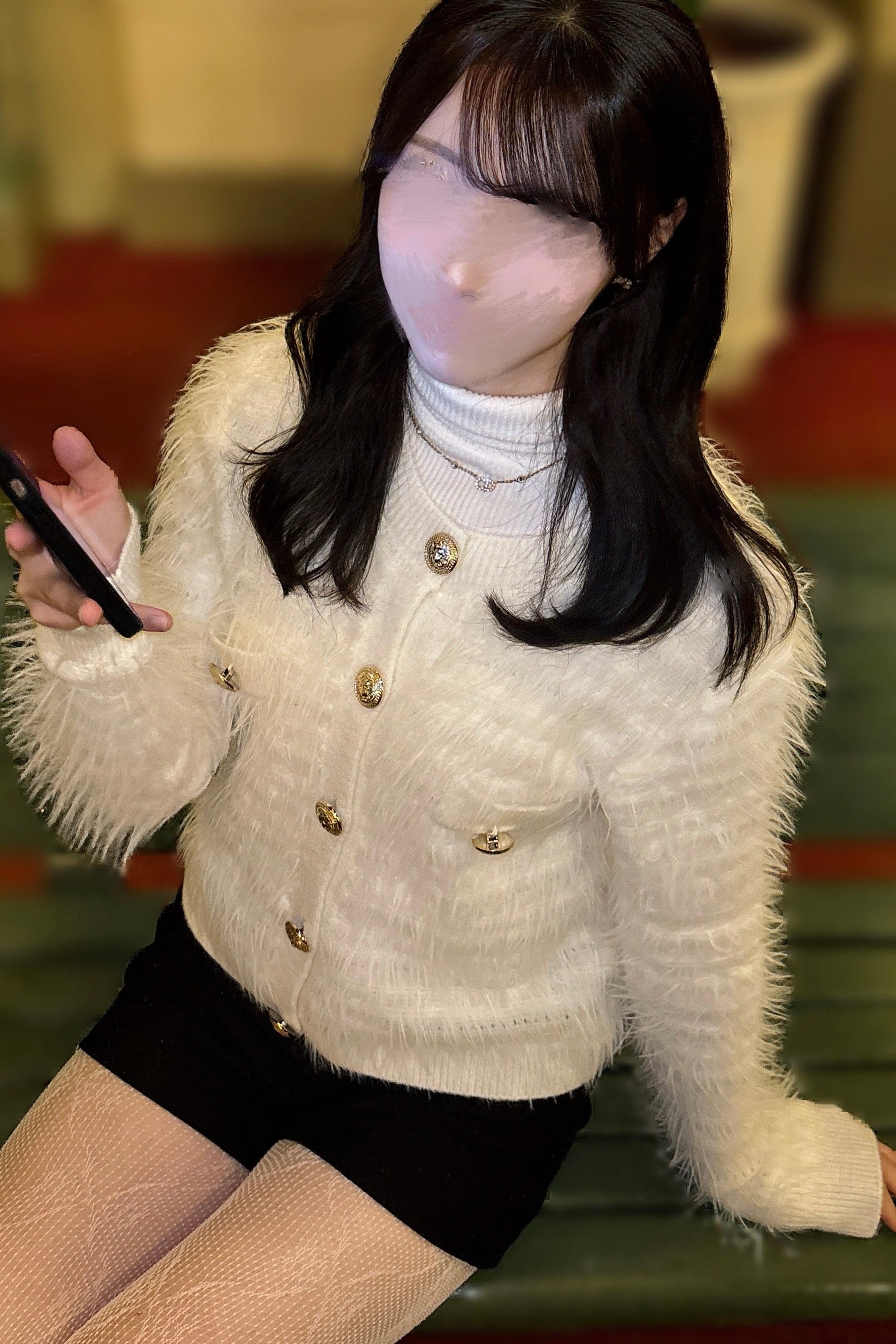 エレガンスフェザーカーディガン KR13291