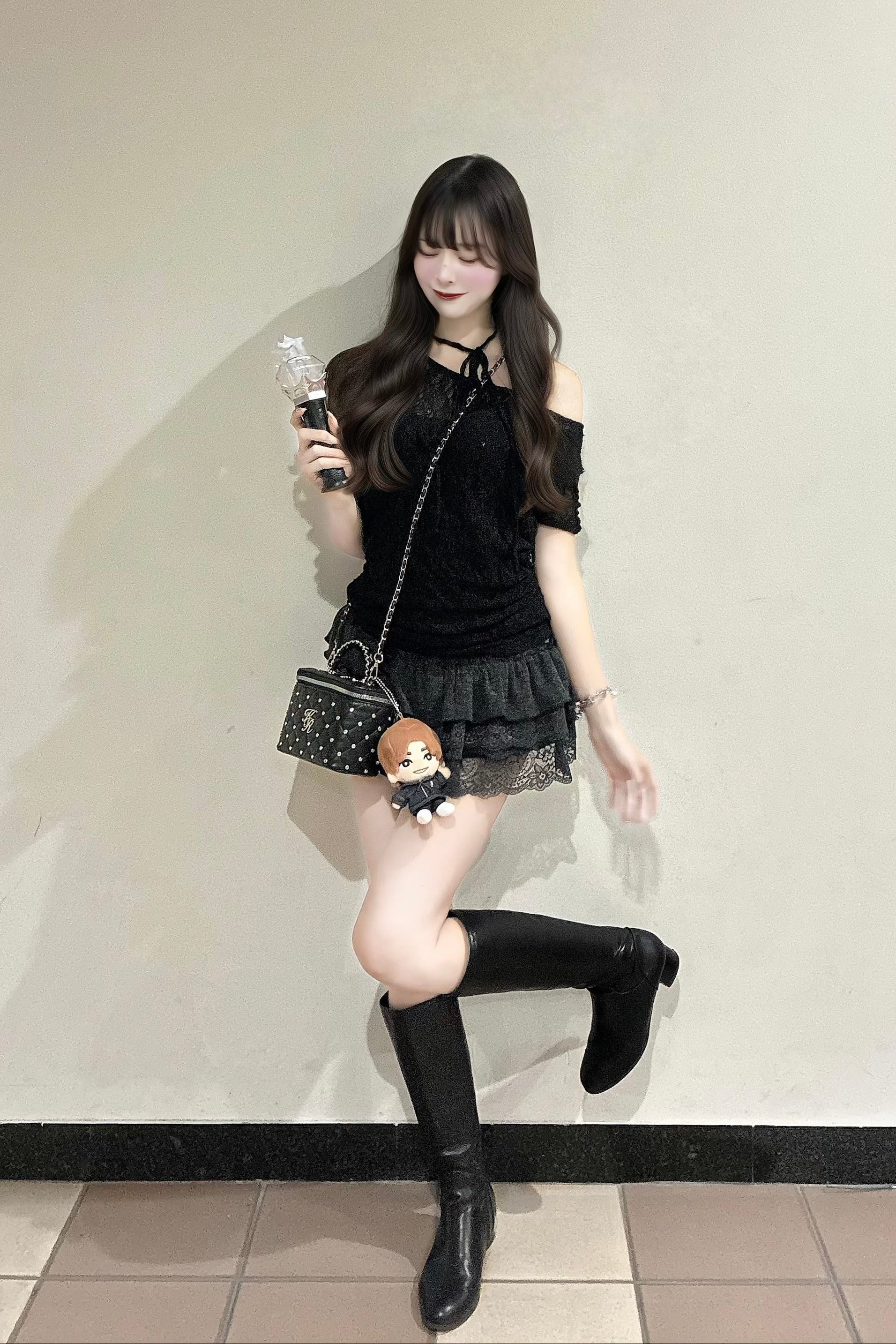 ローウエストフリルスカート KR14496