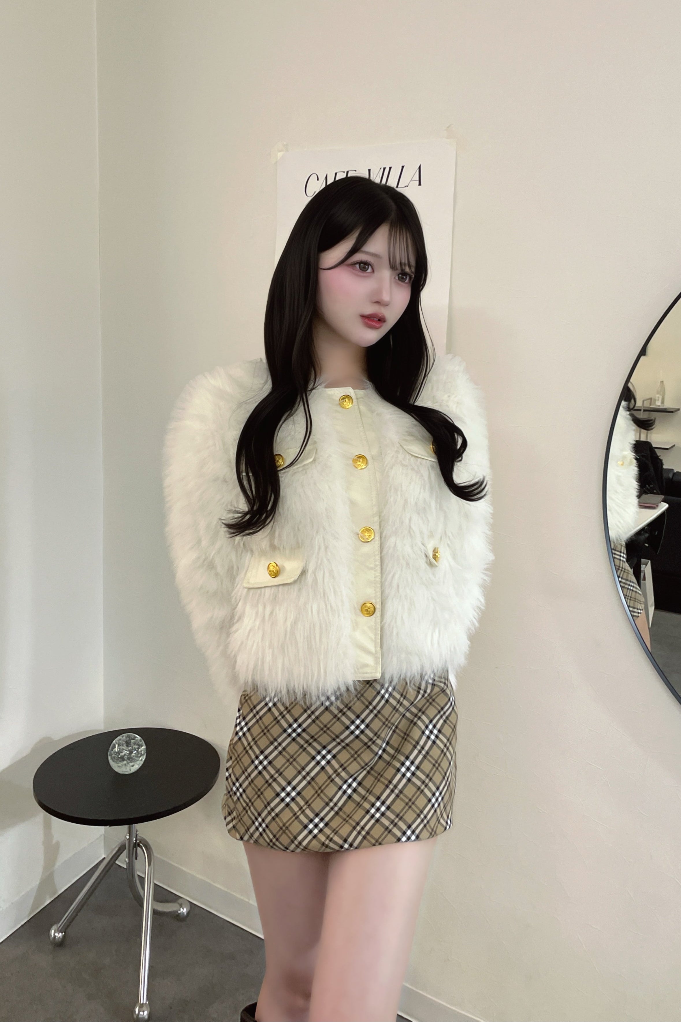 フレンチチェックタイトスカート KR14007