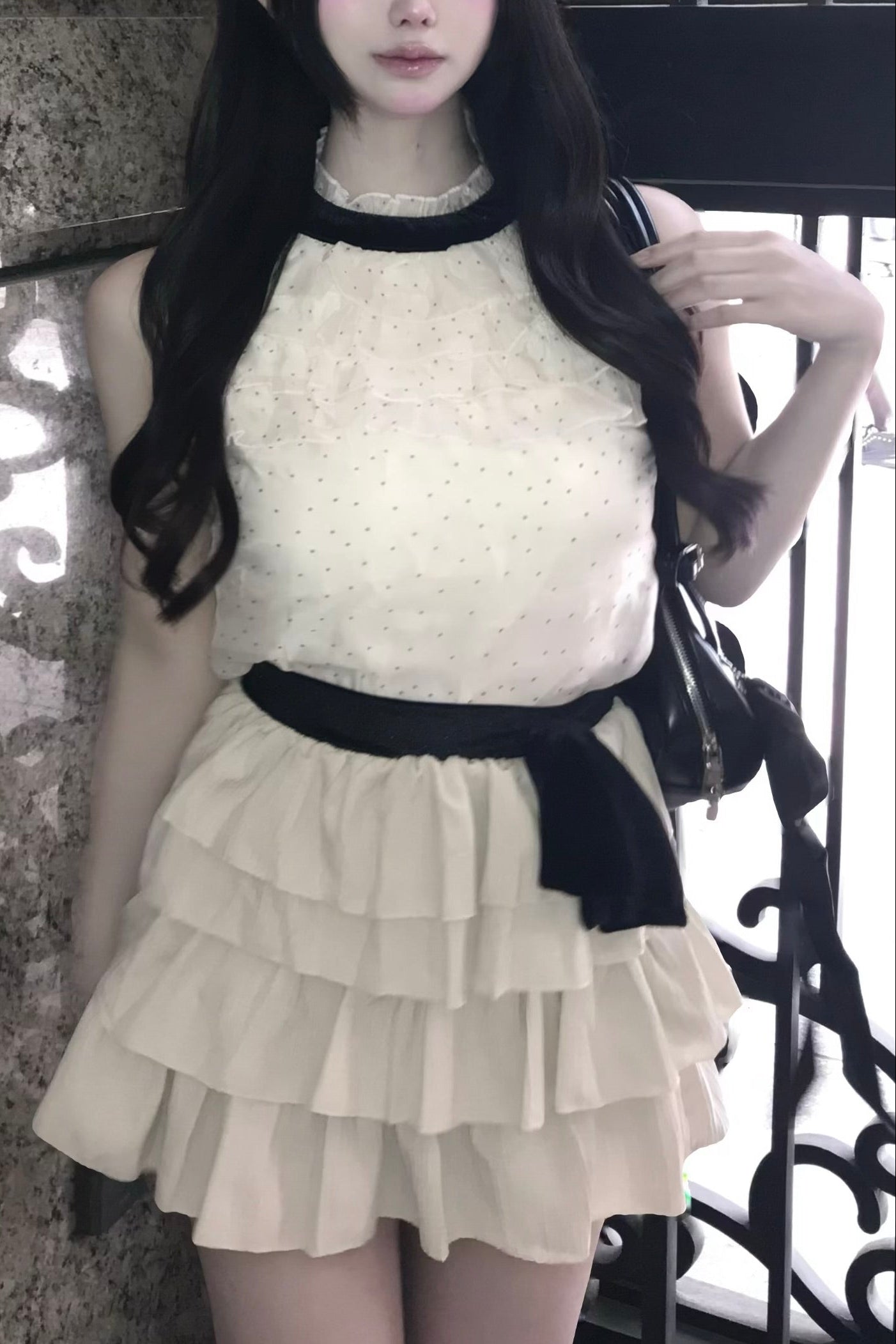 ドットレースフリルセットアップ KR30497
