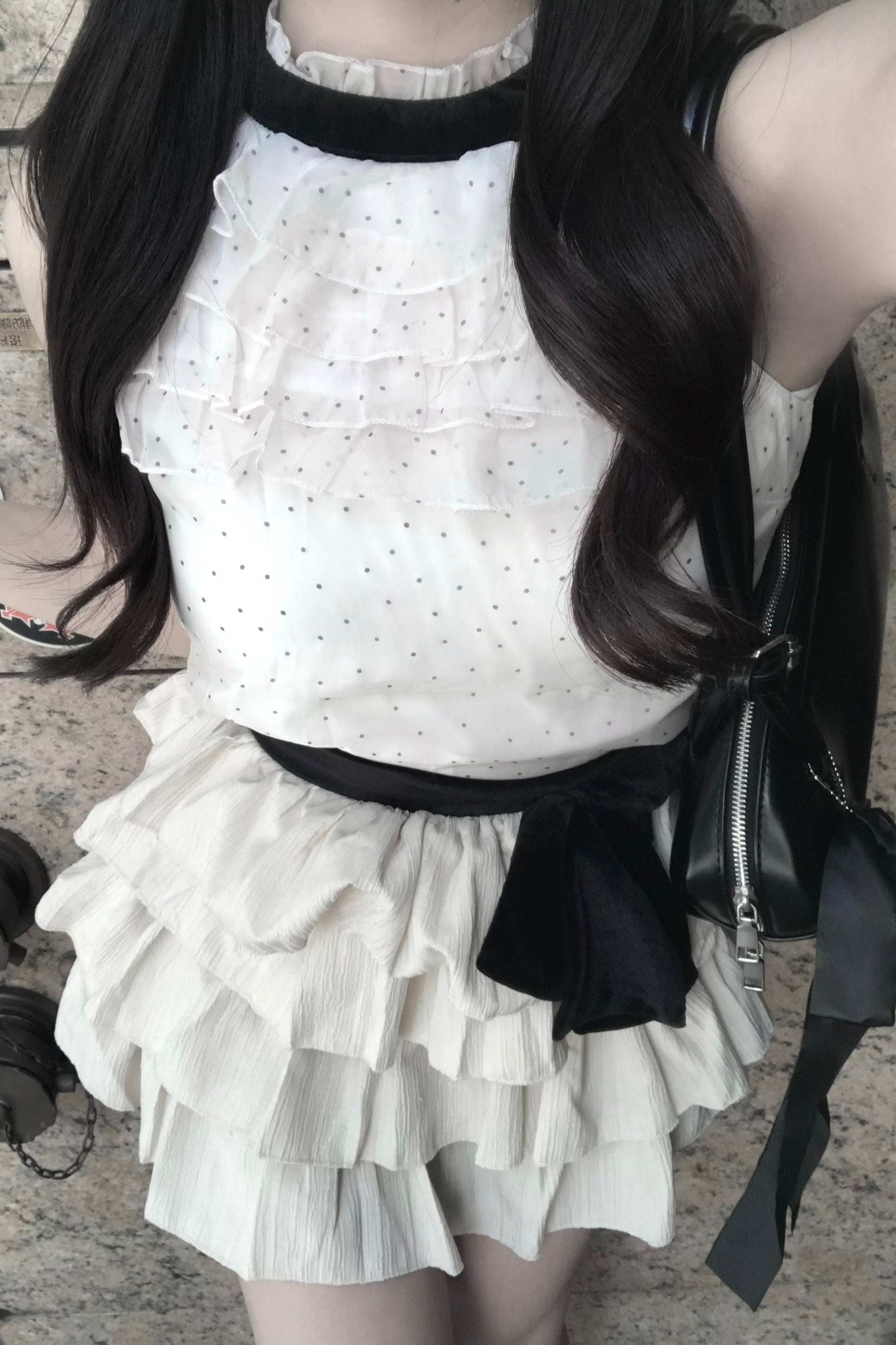 ドットレースフリルセットアップ KR30497