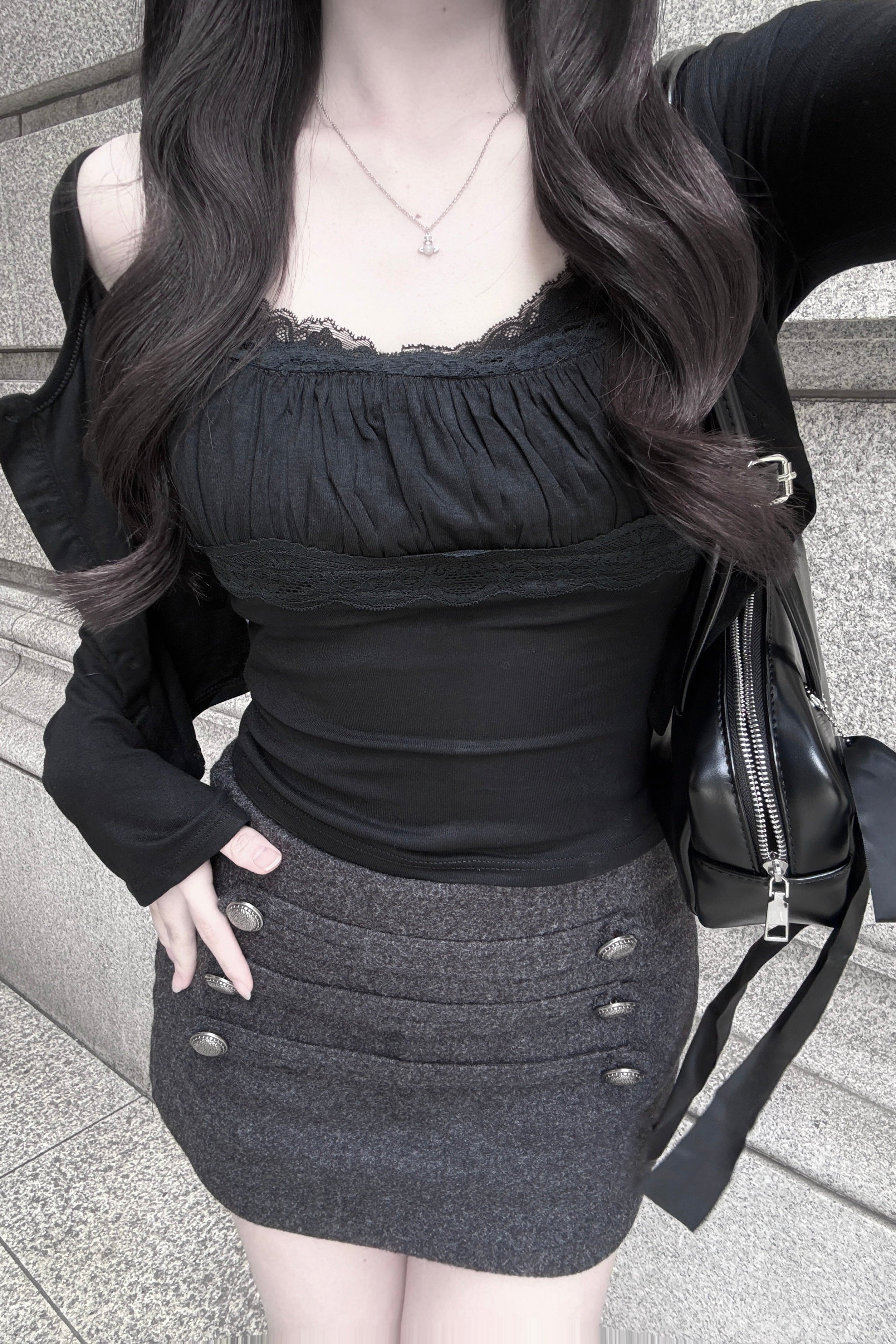 ツーピースストラップカーディガン KR14455