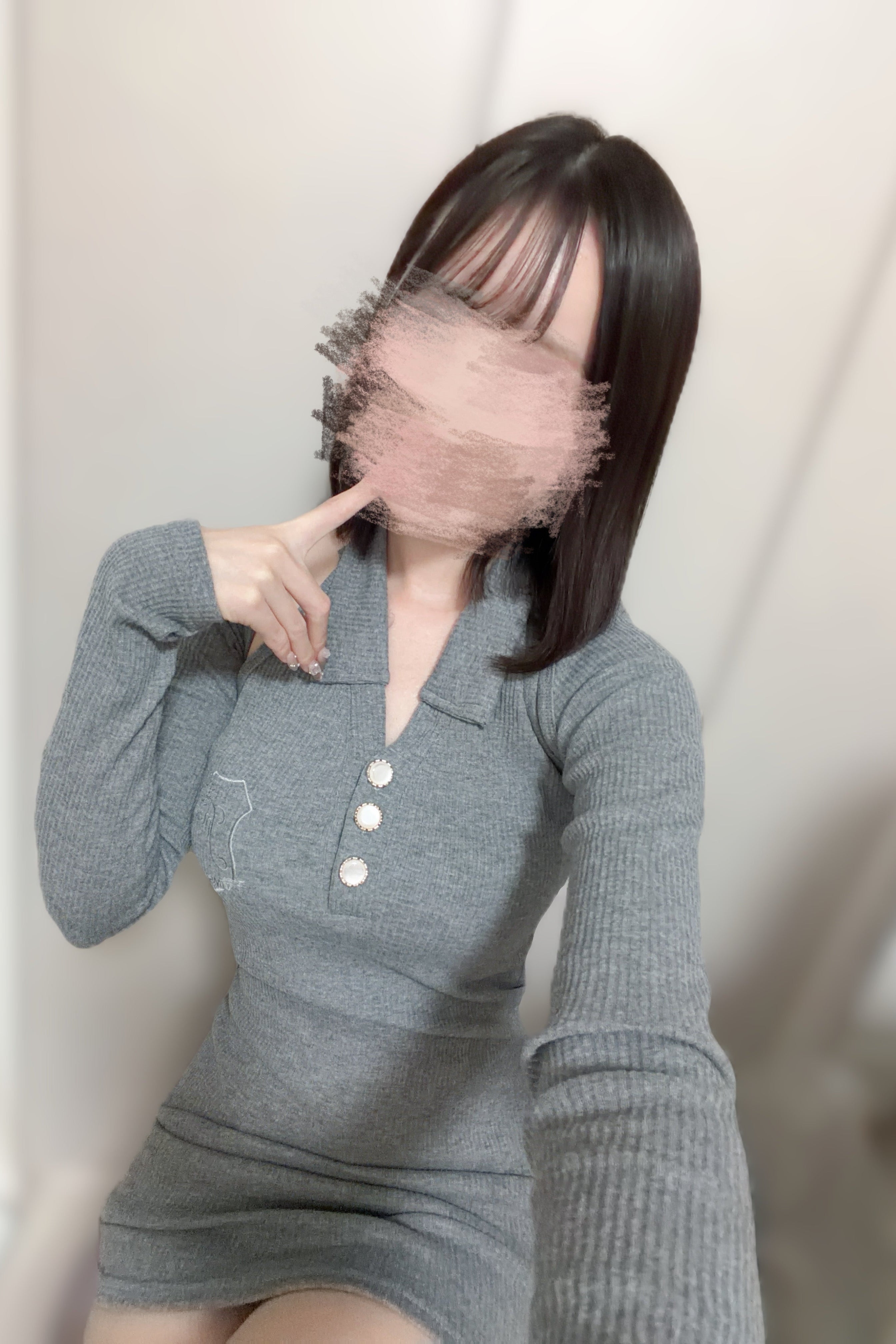 デザインニットワンピース KR13182