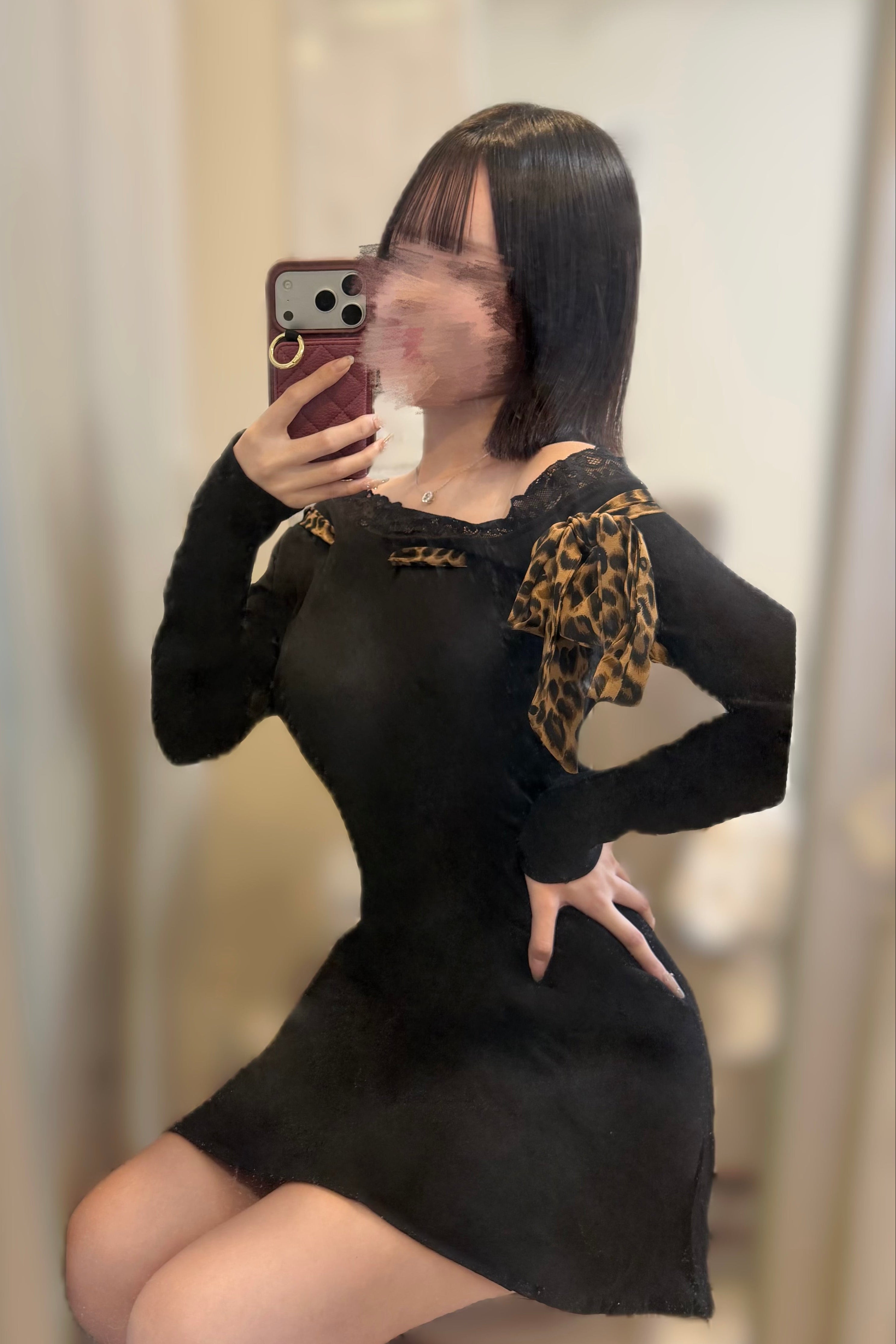 レオパードカットワンピース KR13184