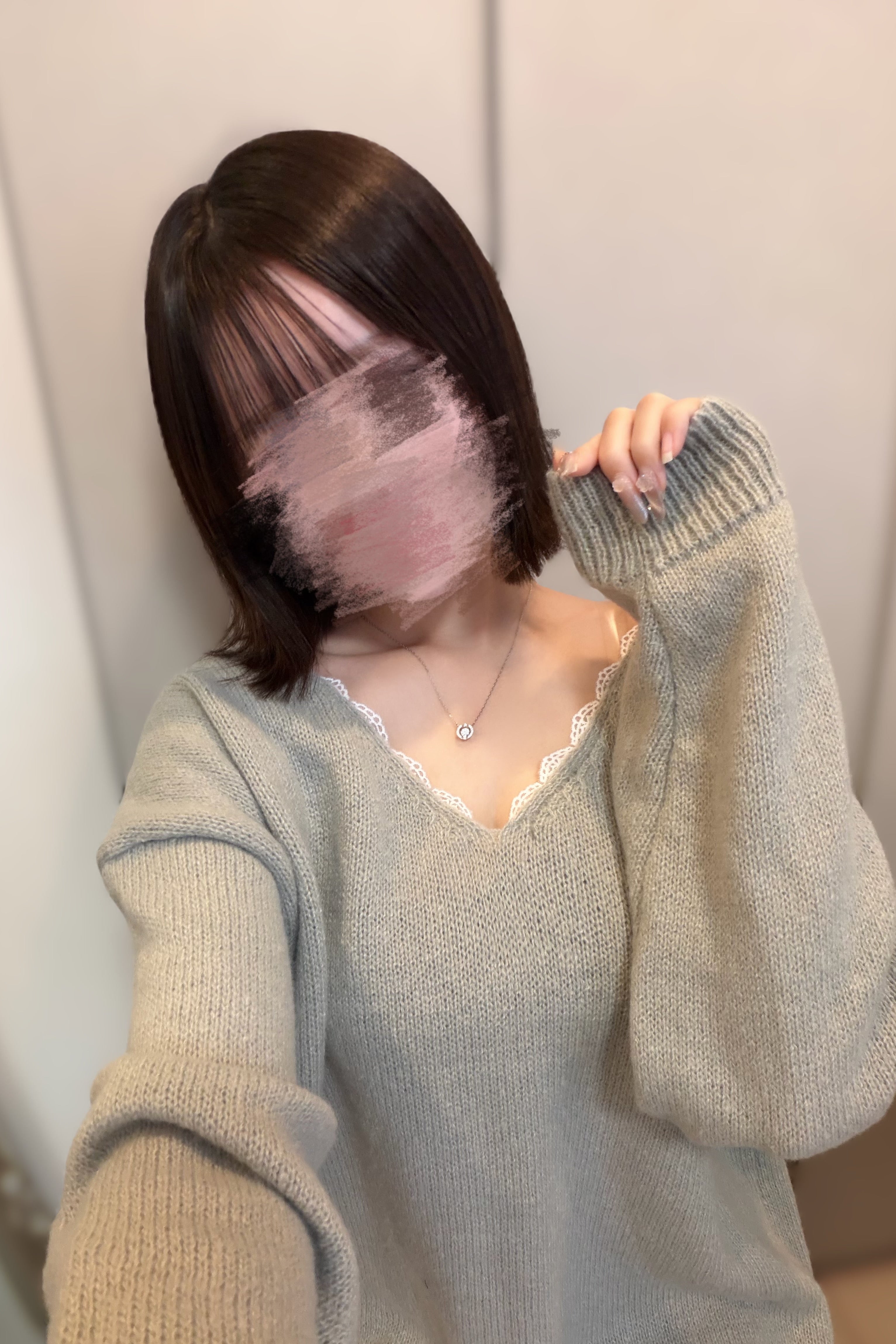 バックリボンレースニット KR13188