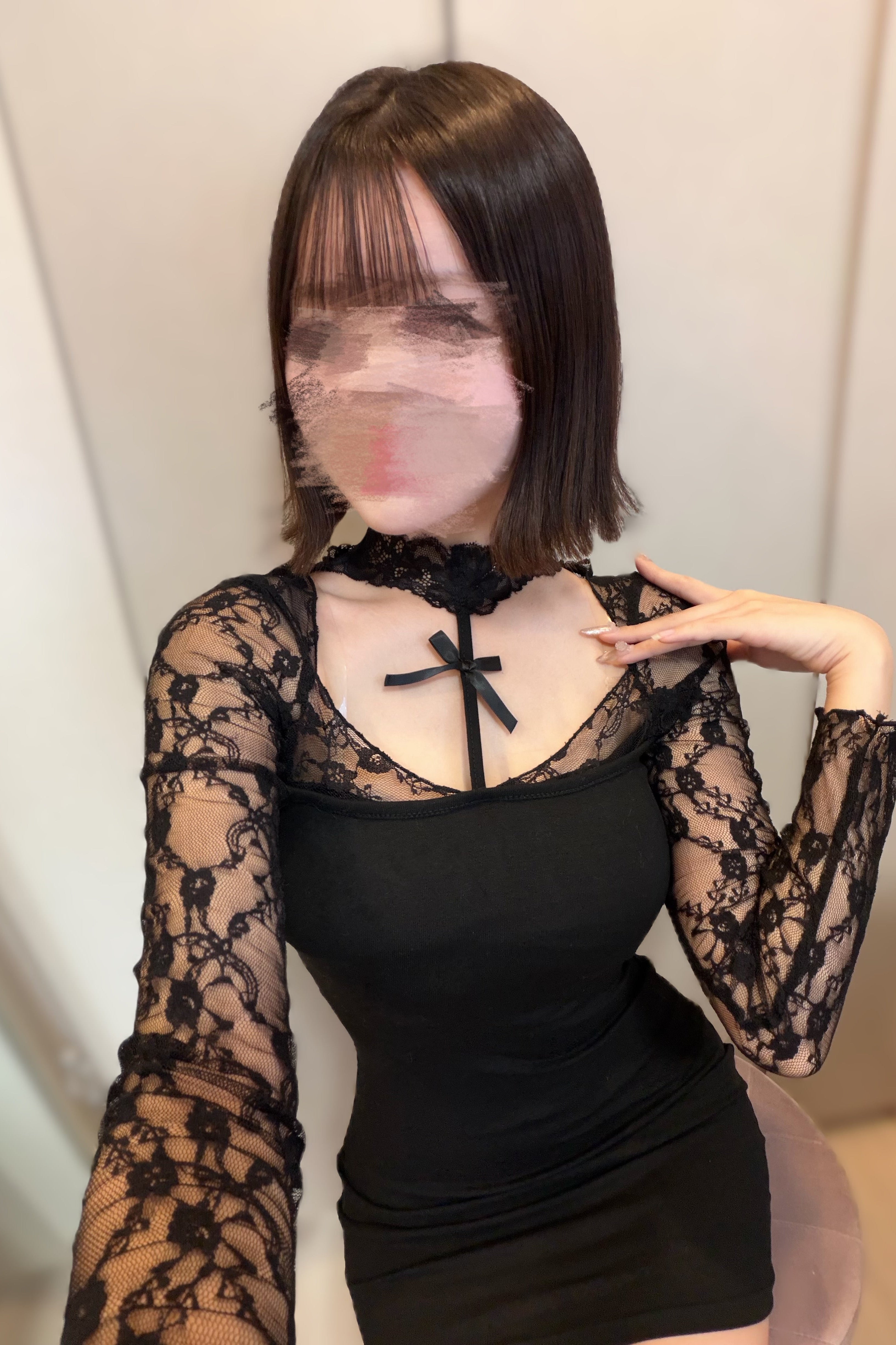 ホルターネックレースワンピース KR12682