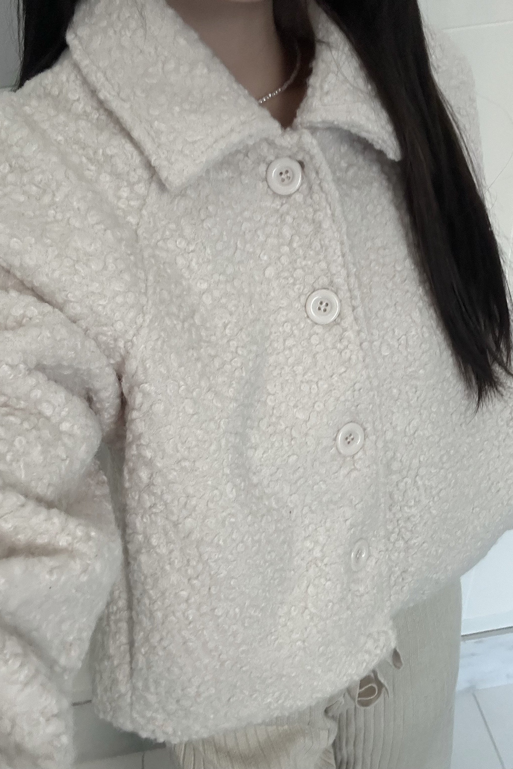 クロップドシンプルコート KR30274