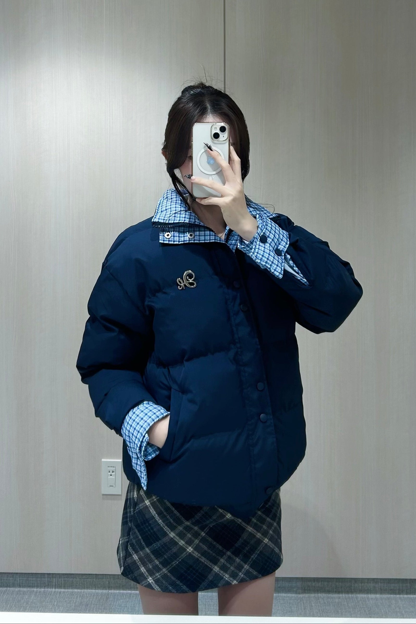 レイヤードデザインダウンジャケット KR30302