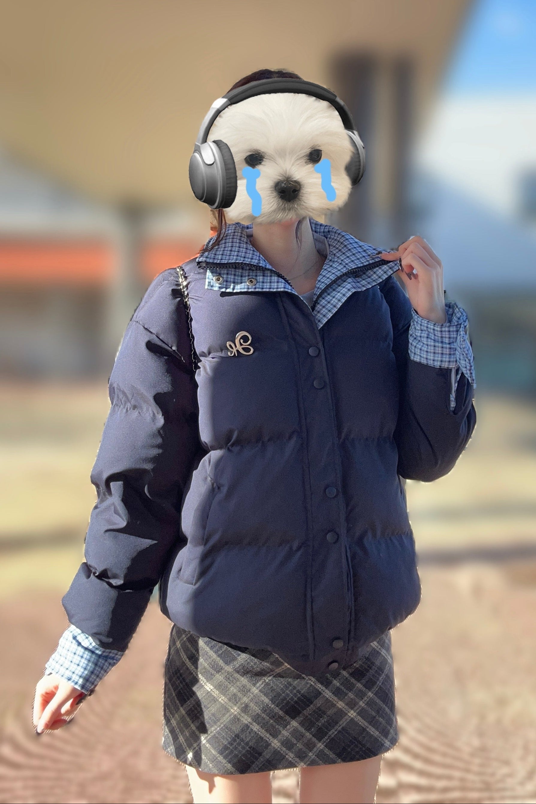 レイヤードデザインダウンジャケット KR30302