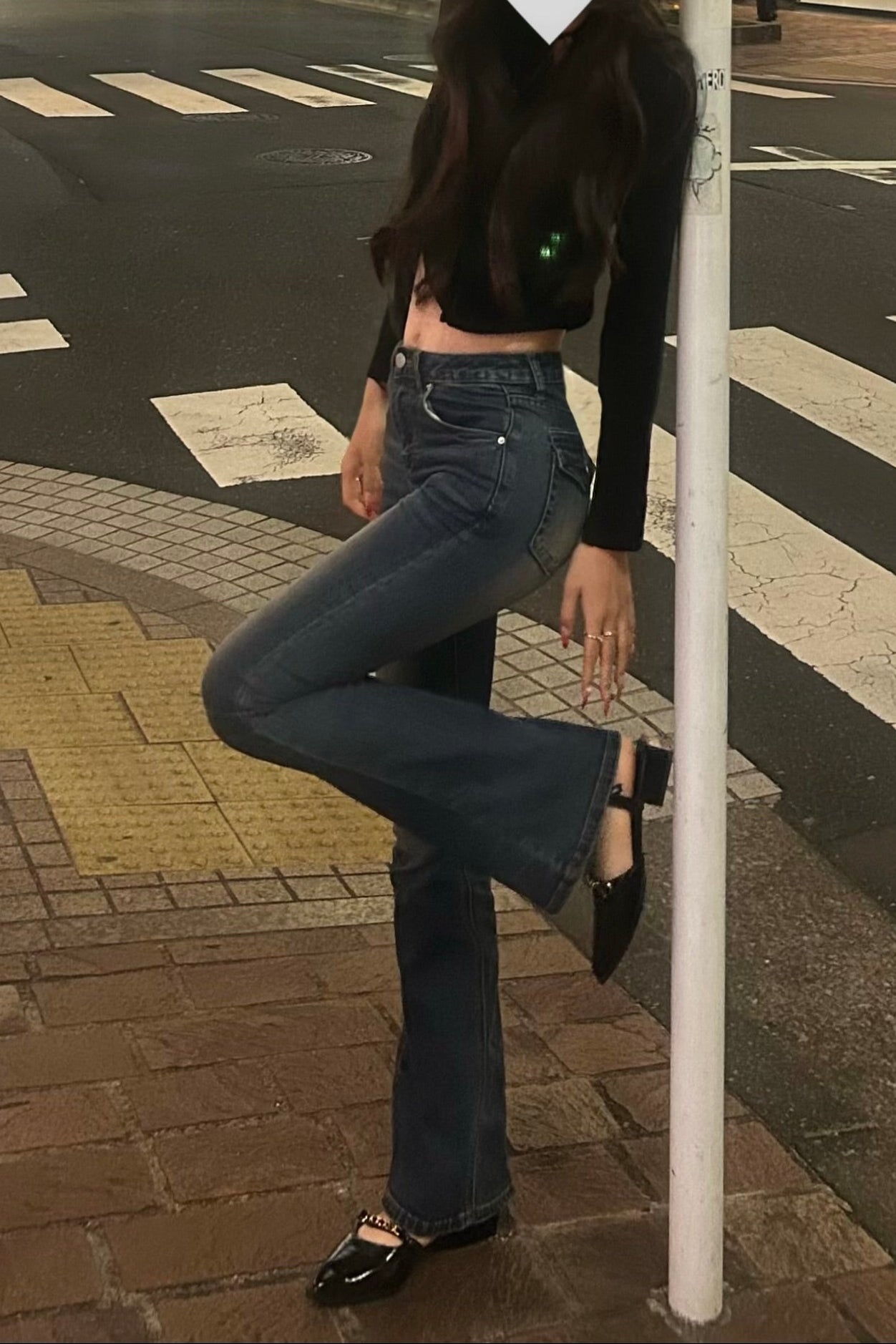 美脚スキニーデニムパンツ KR14743