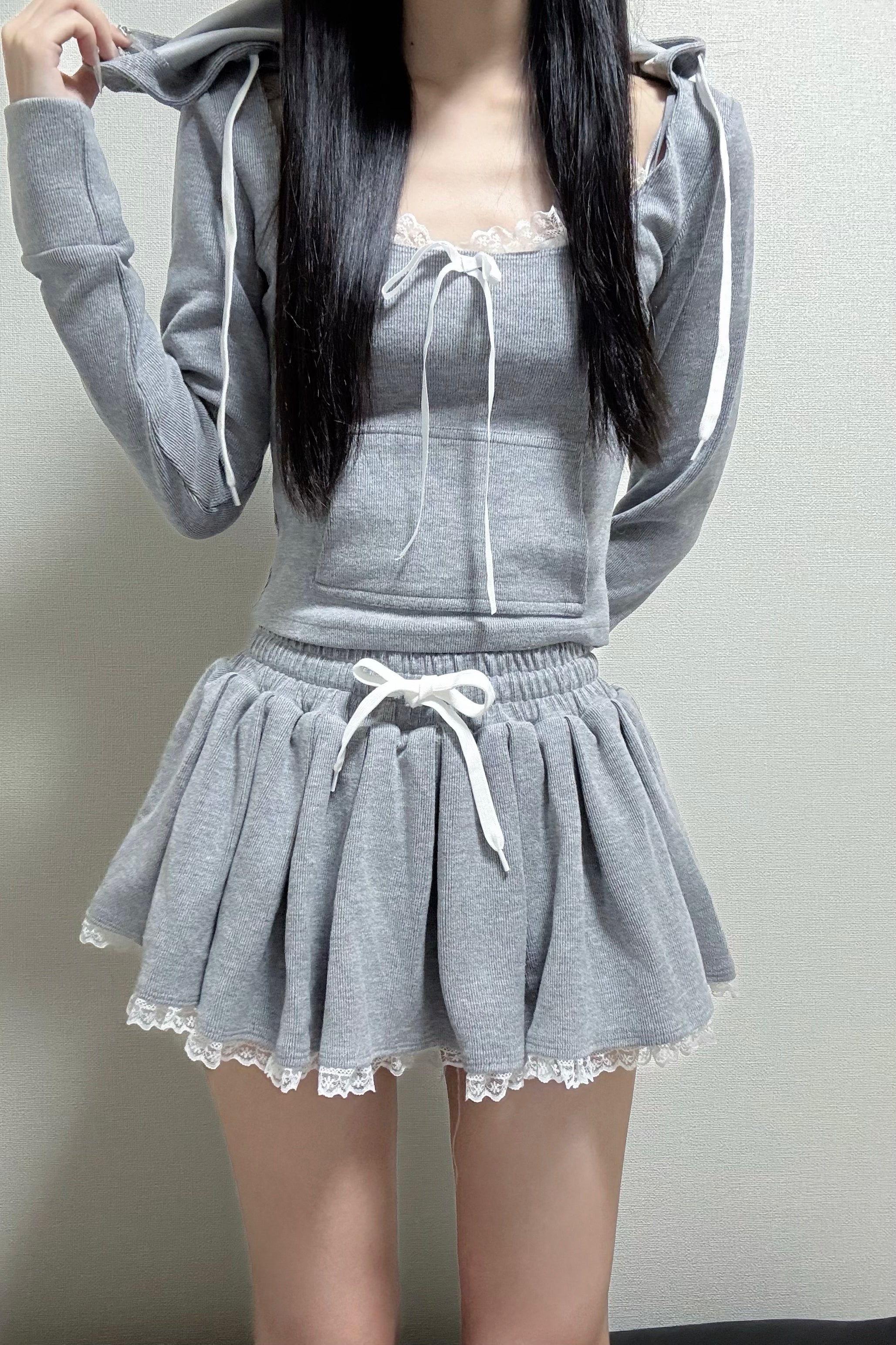simple ribbon skirt KR10197