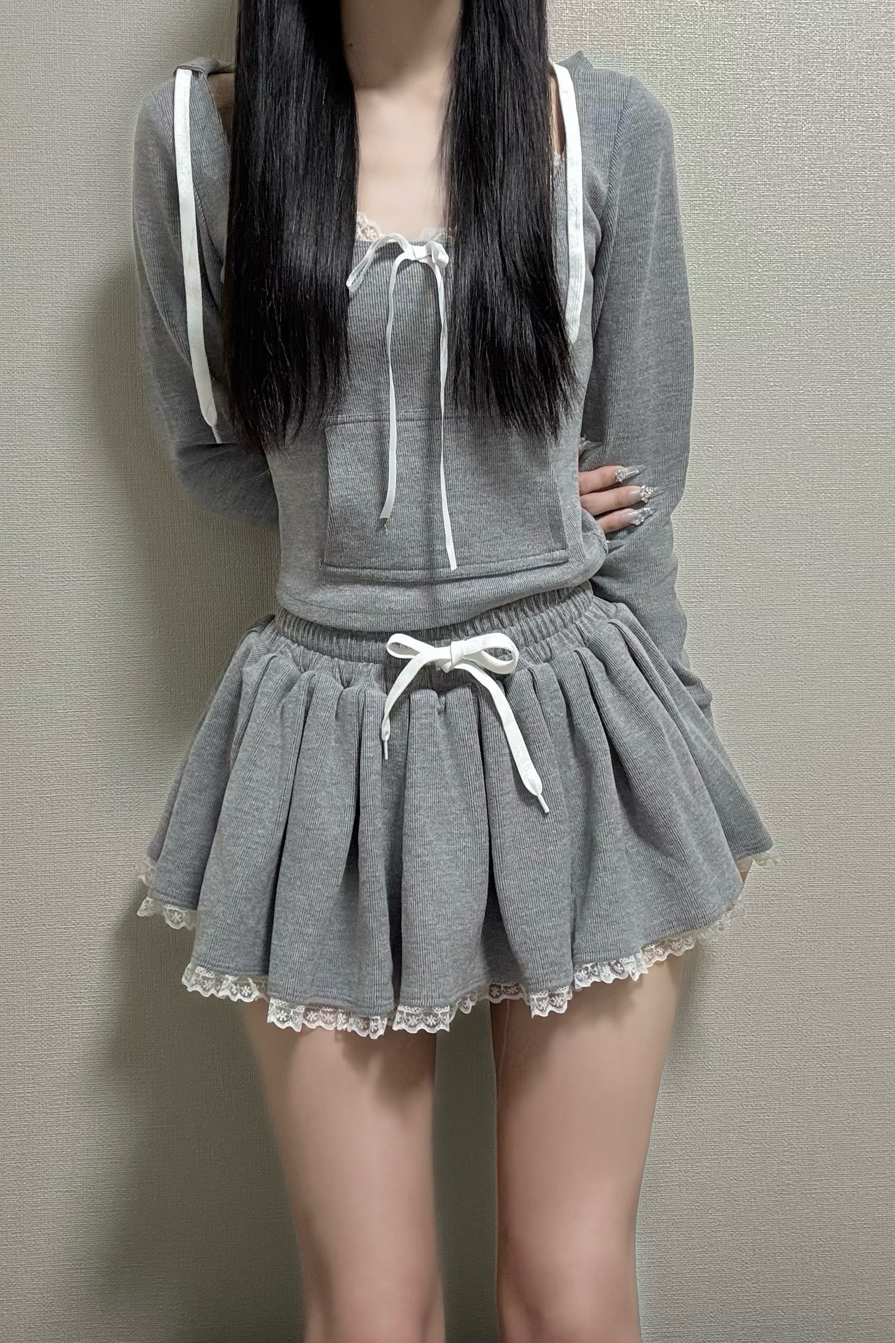 simple ribbon skirt KR10197