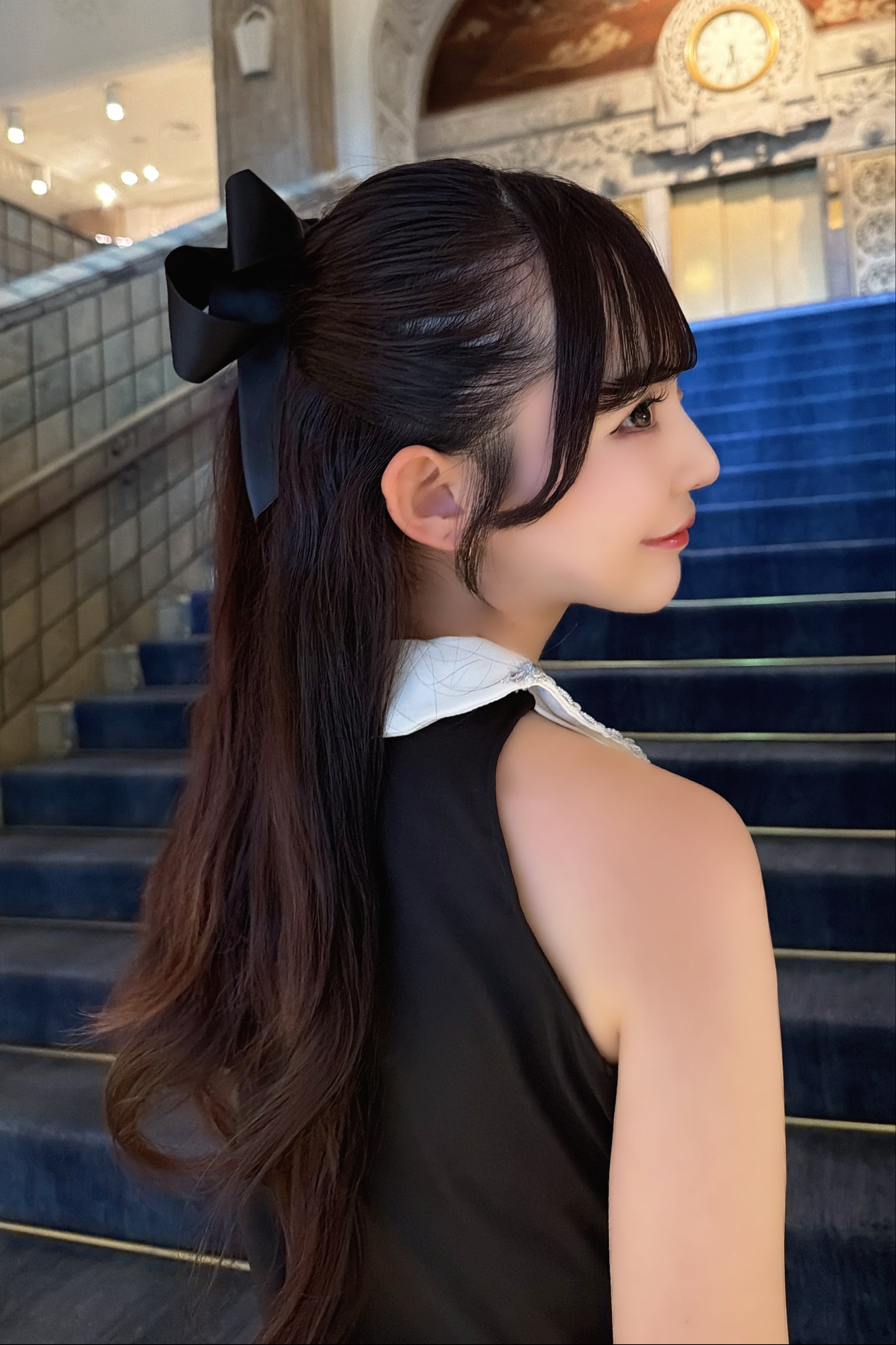 サテンリボンヘアクリップ KR15039