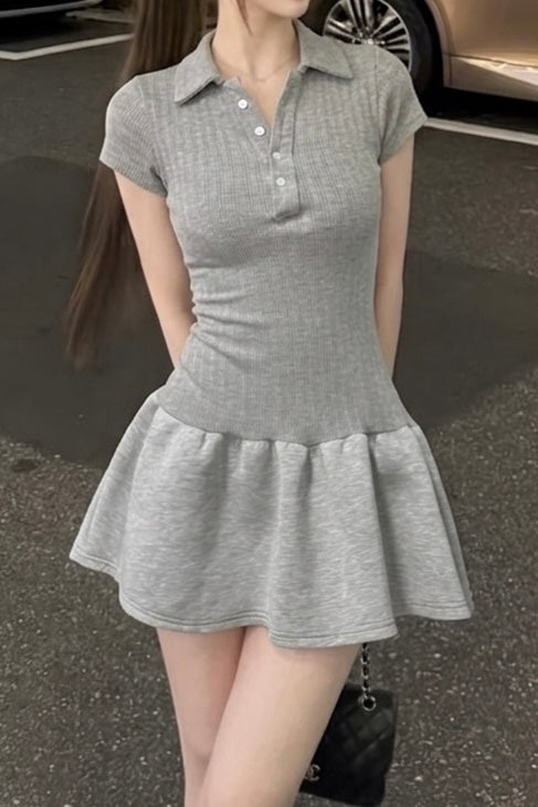 フレンチポロフレアワンピース KR10188