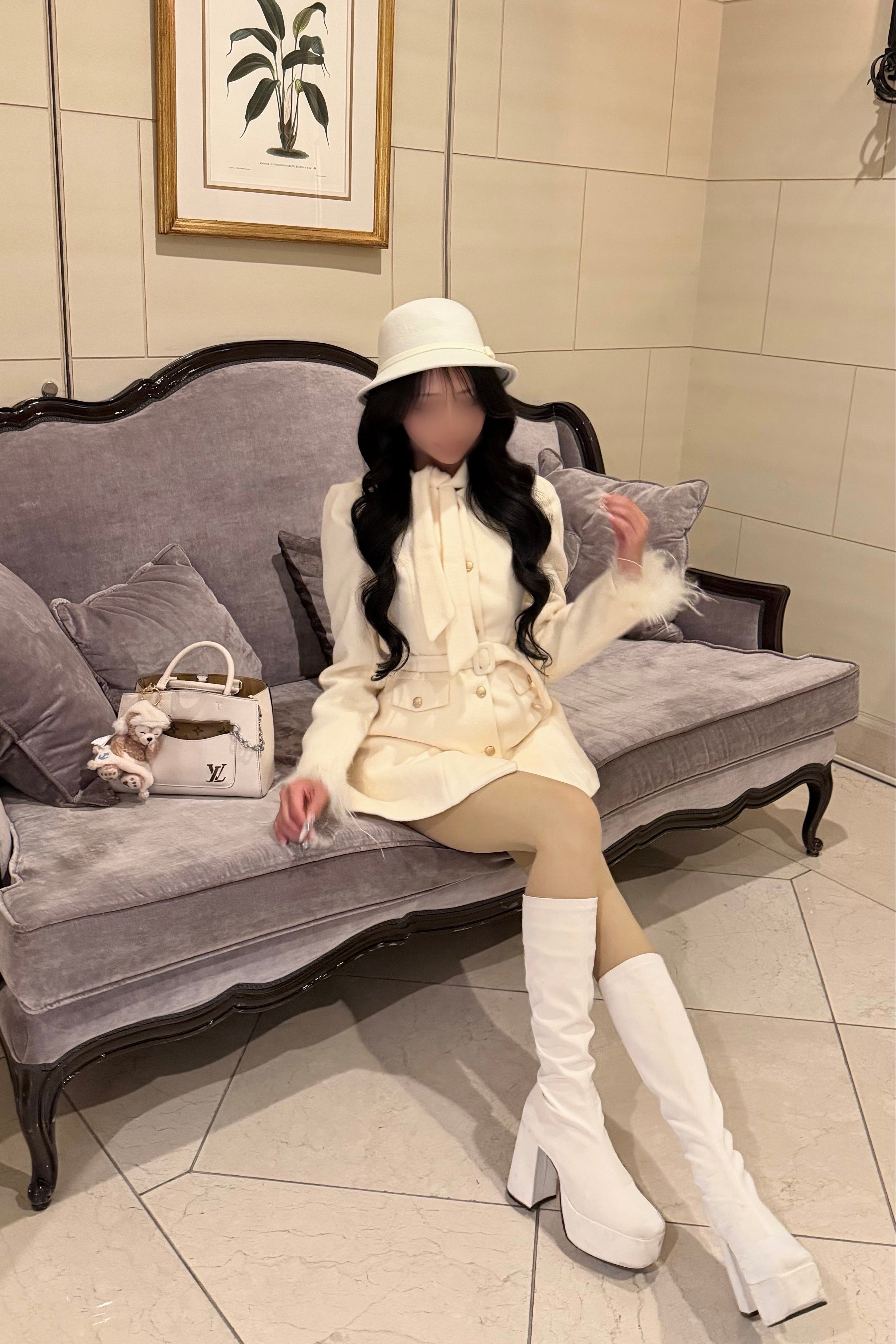 エレガントフェザーコート KR30455