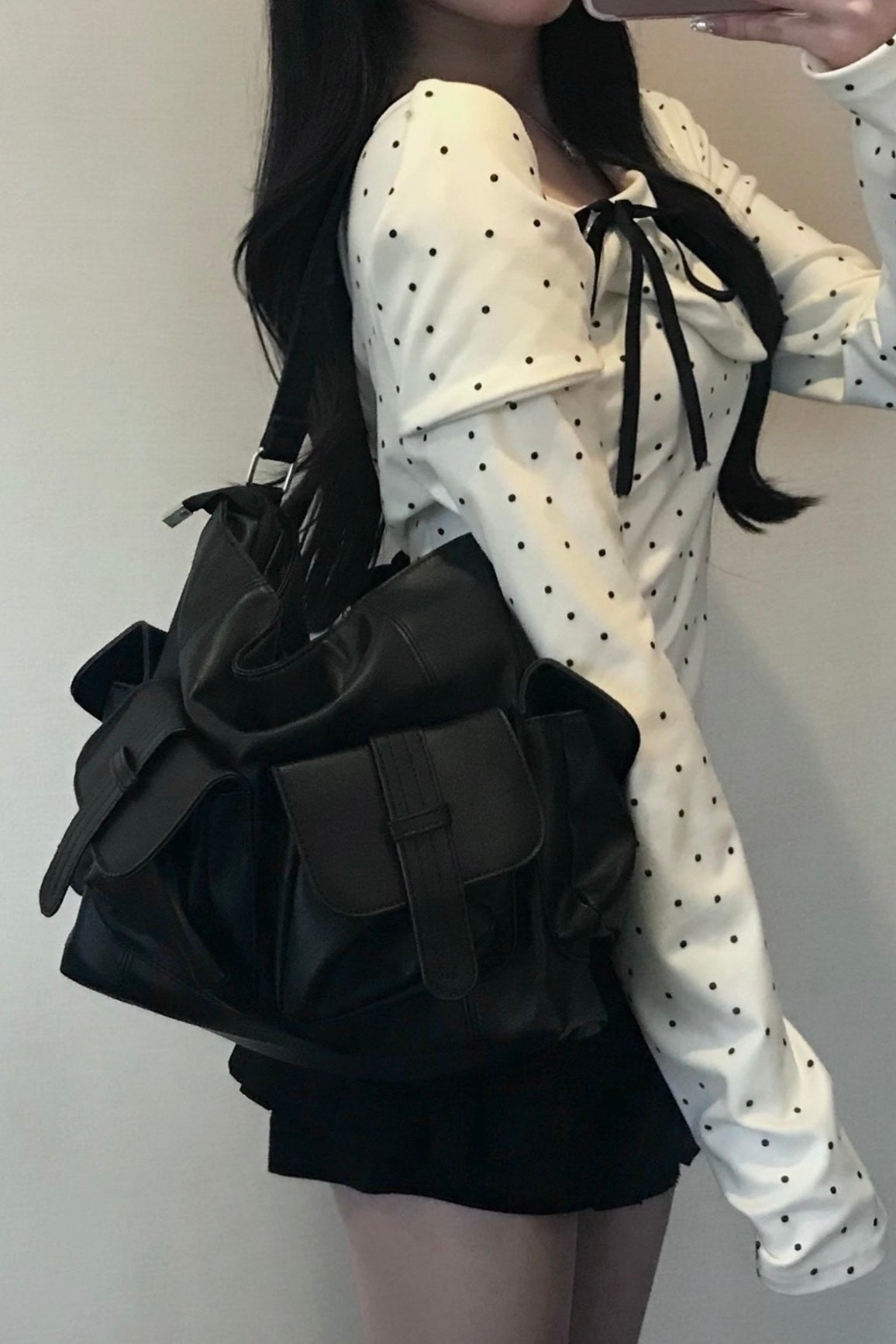 マルチポケットフラップショルダーバッグ KR14596