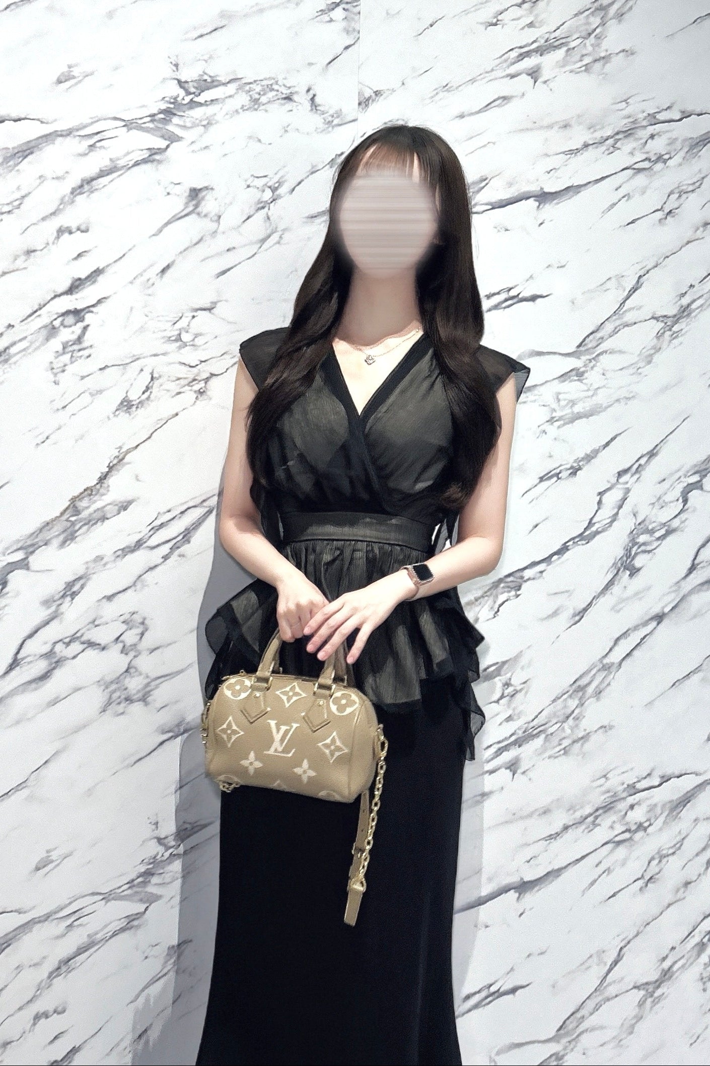 Rady シフォントップス Rady シフォンブラウス フロントビジュー刺繍付き シアートップス M