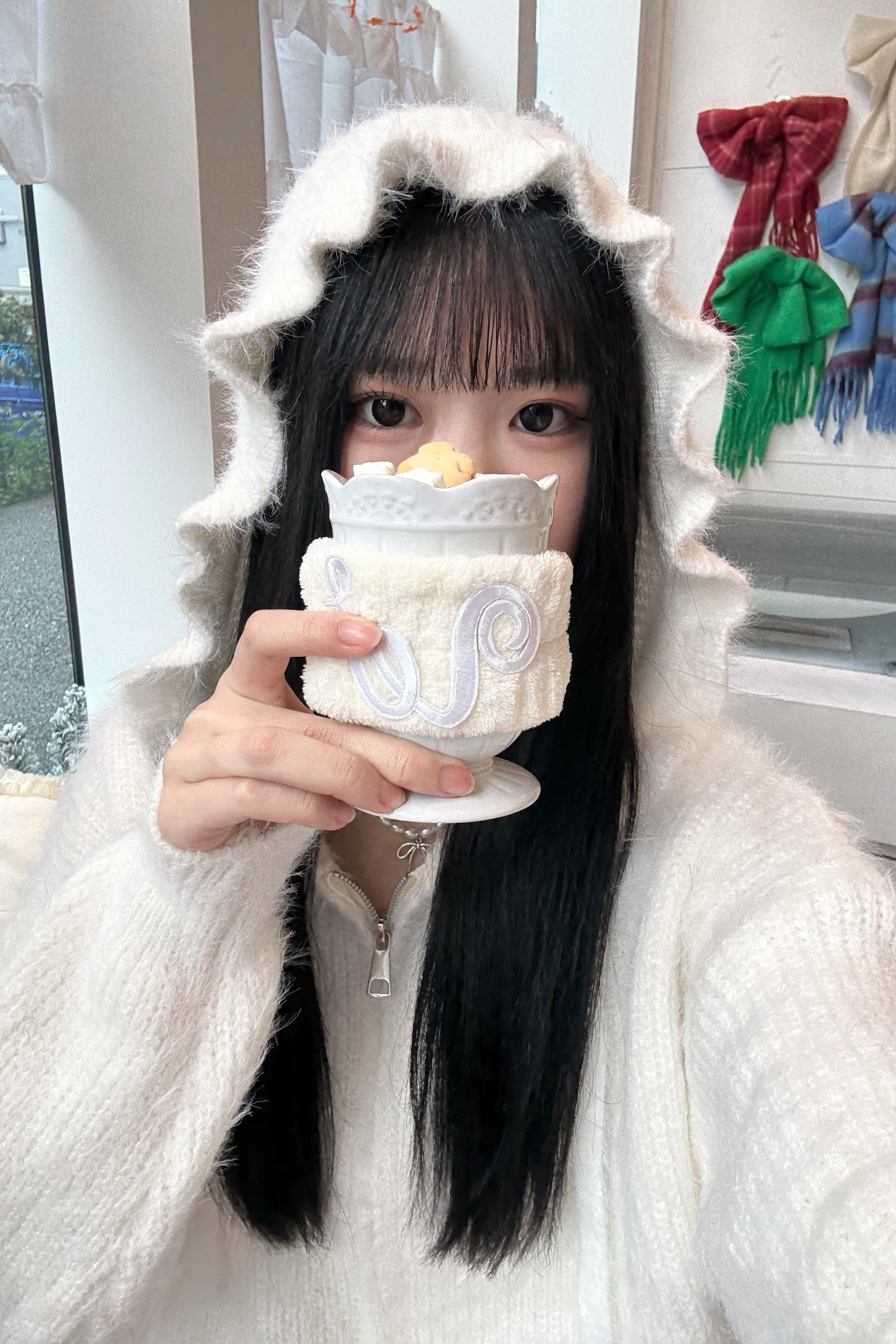 リボンシャギーニット KR13656