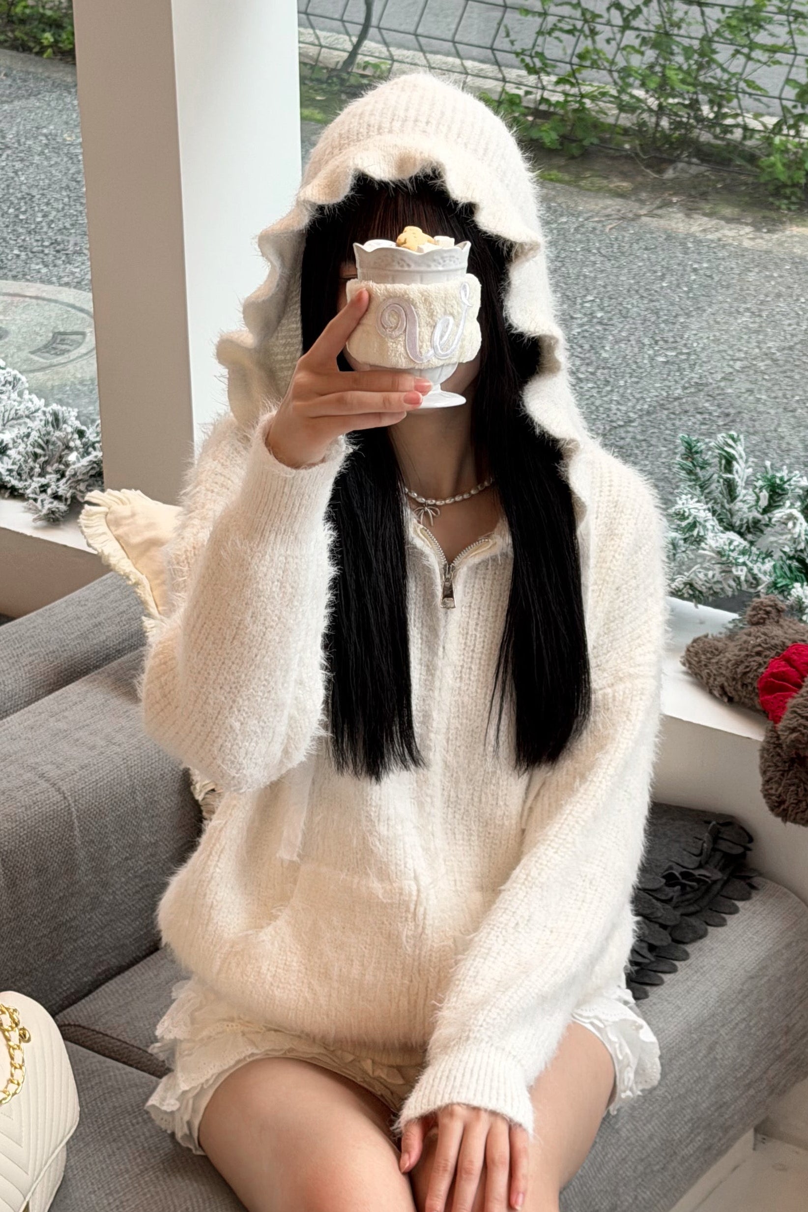 リボンシャギーニット KR13656