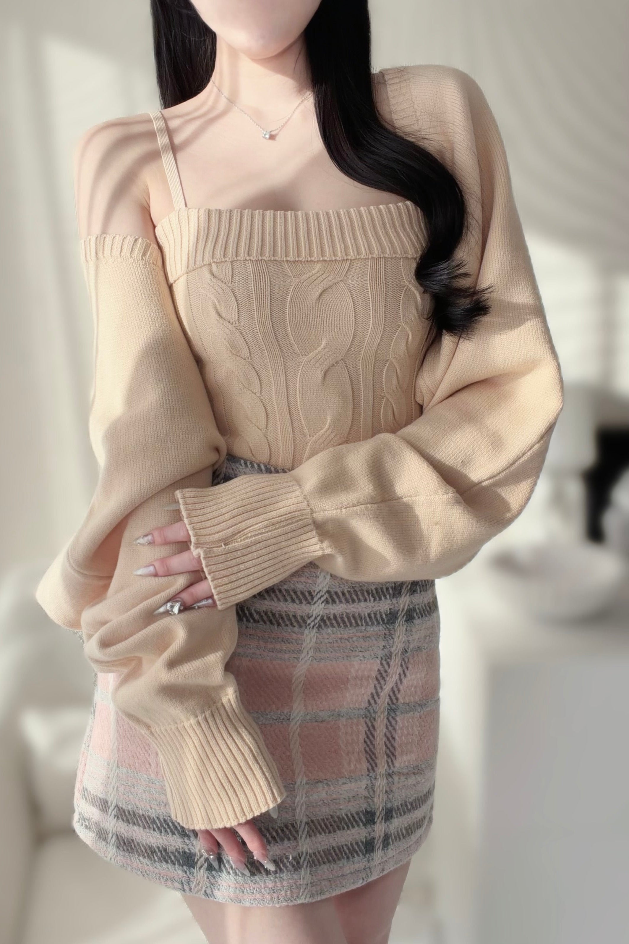 ツーピースカーディガンセット KR13829