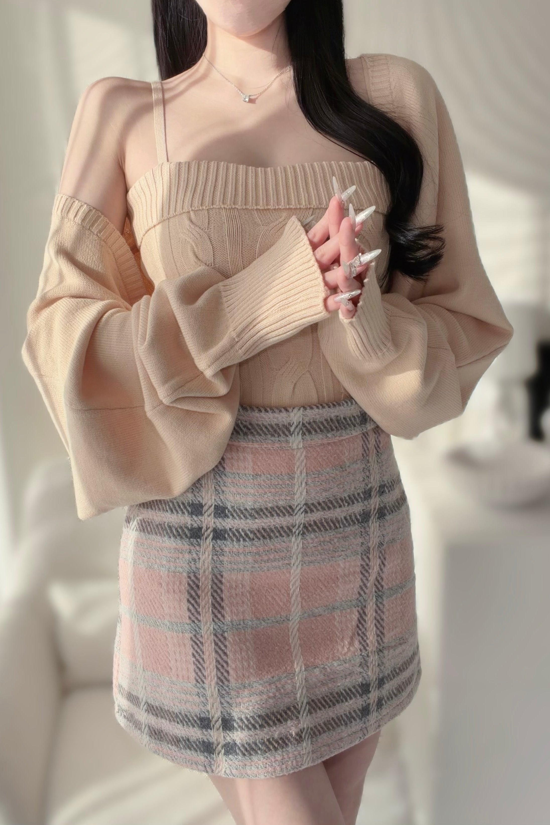 ツーピースカーディガンセット KR13829