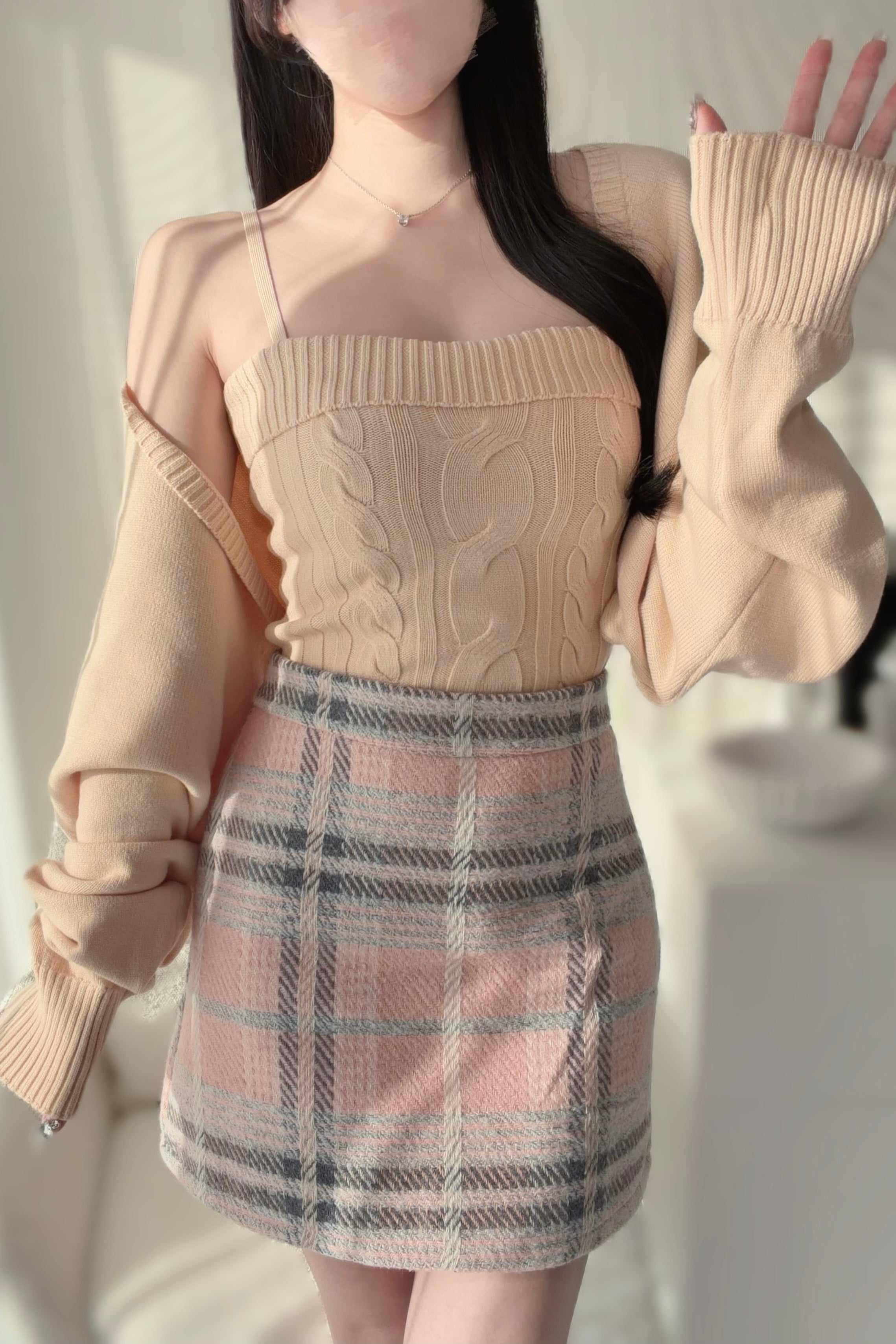 ツーピースカーディガンセット KR13829