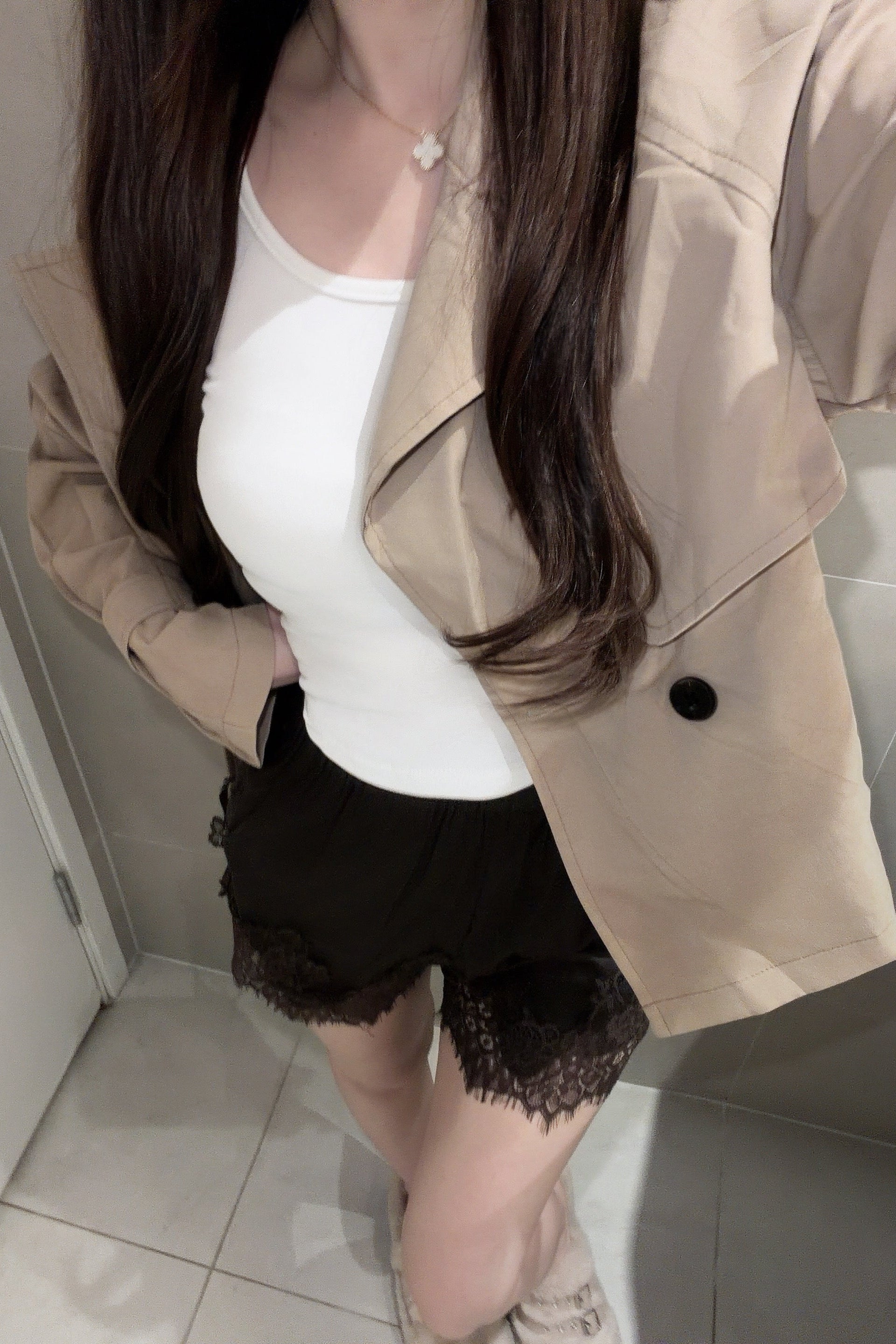 バックレースデザイントップス KR14771