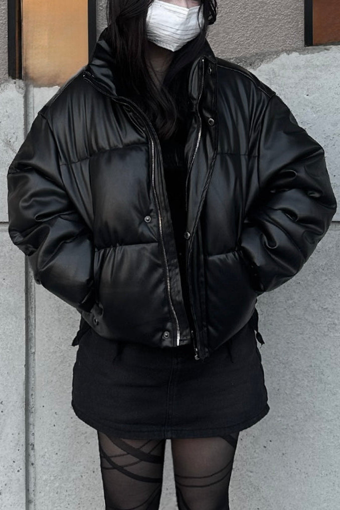 フェイクレザーショートダウン KR30168