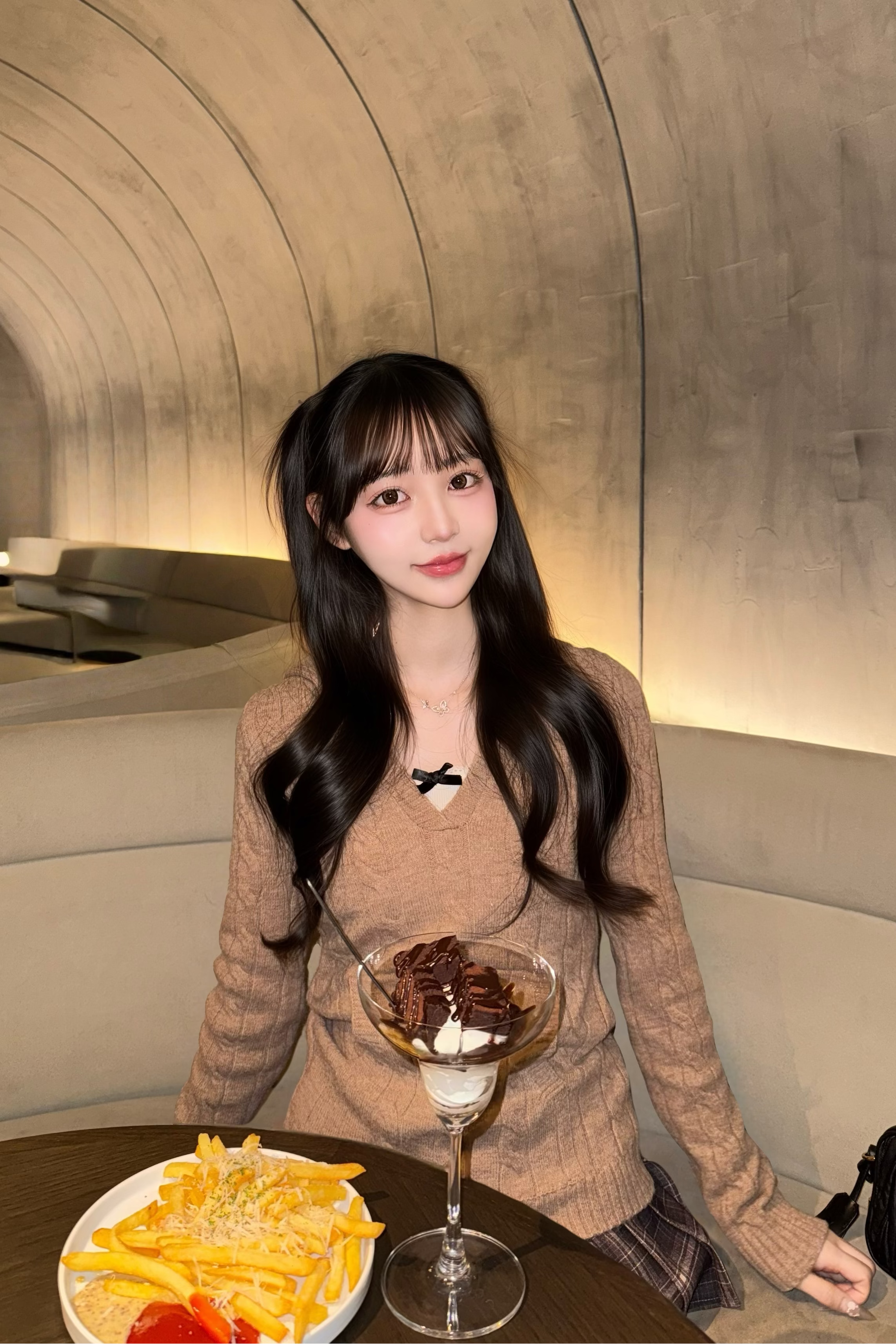 ウエストラインケーブルニット KR13901