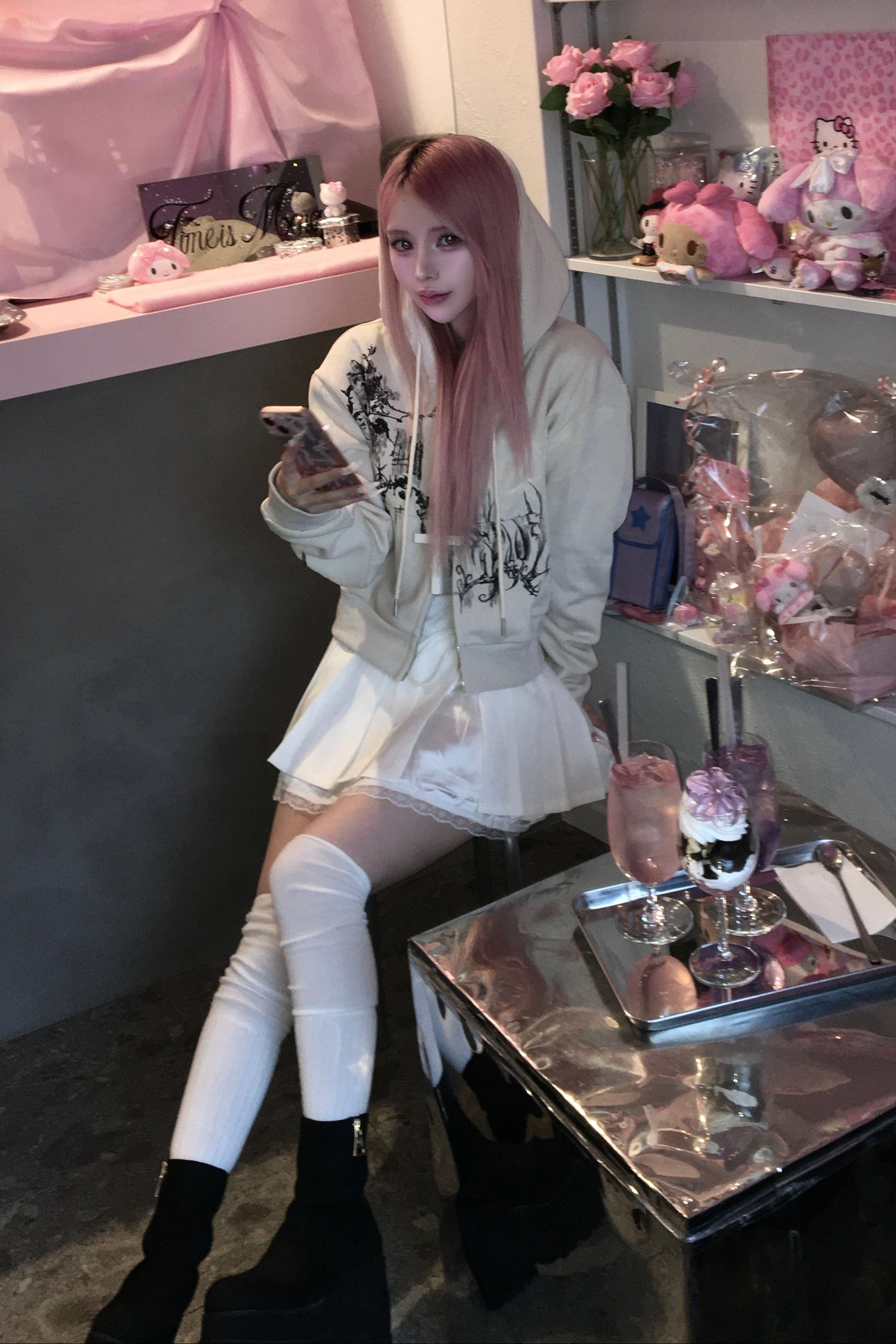 プリントゴシックデザインパーカー KR13430