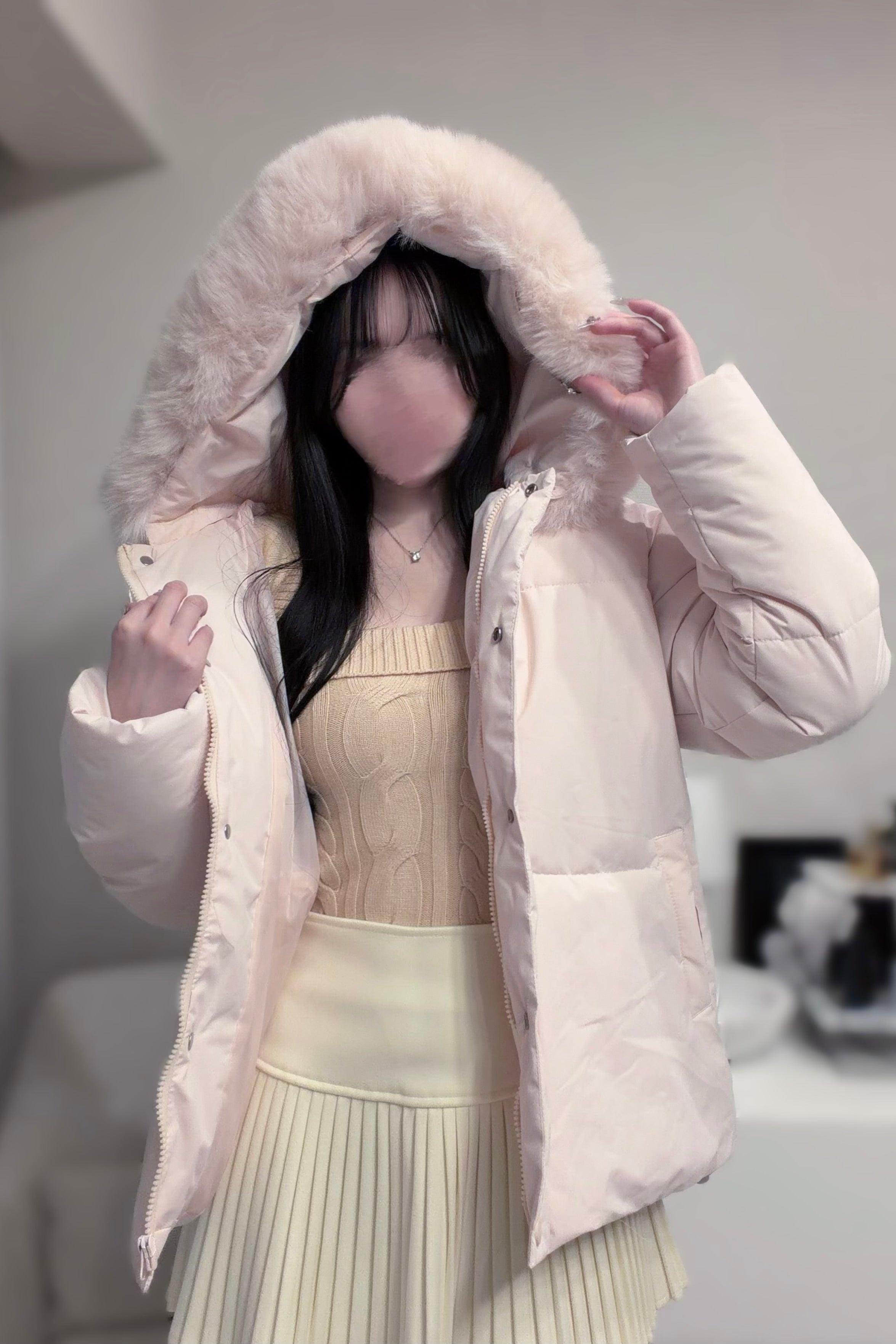 ファーパフィーダウンジャケット KR30329