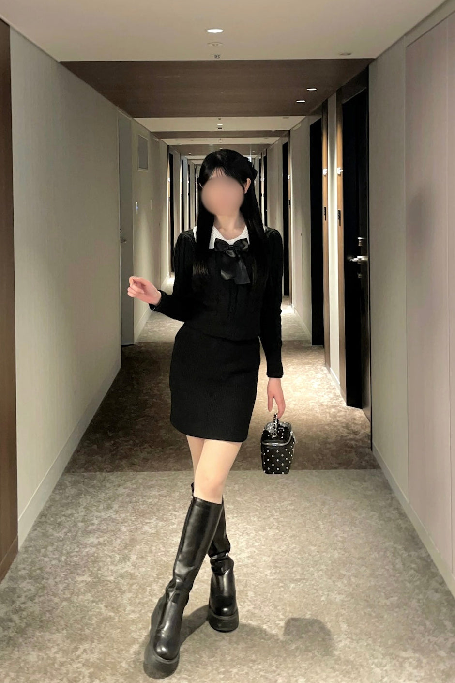 クラシカルボウタイニットセットアップ KR30411