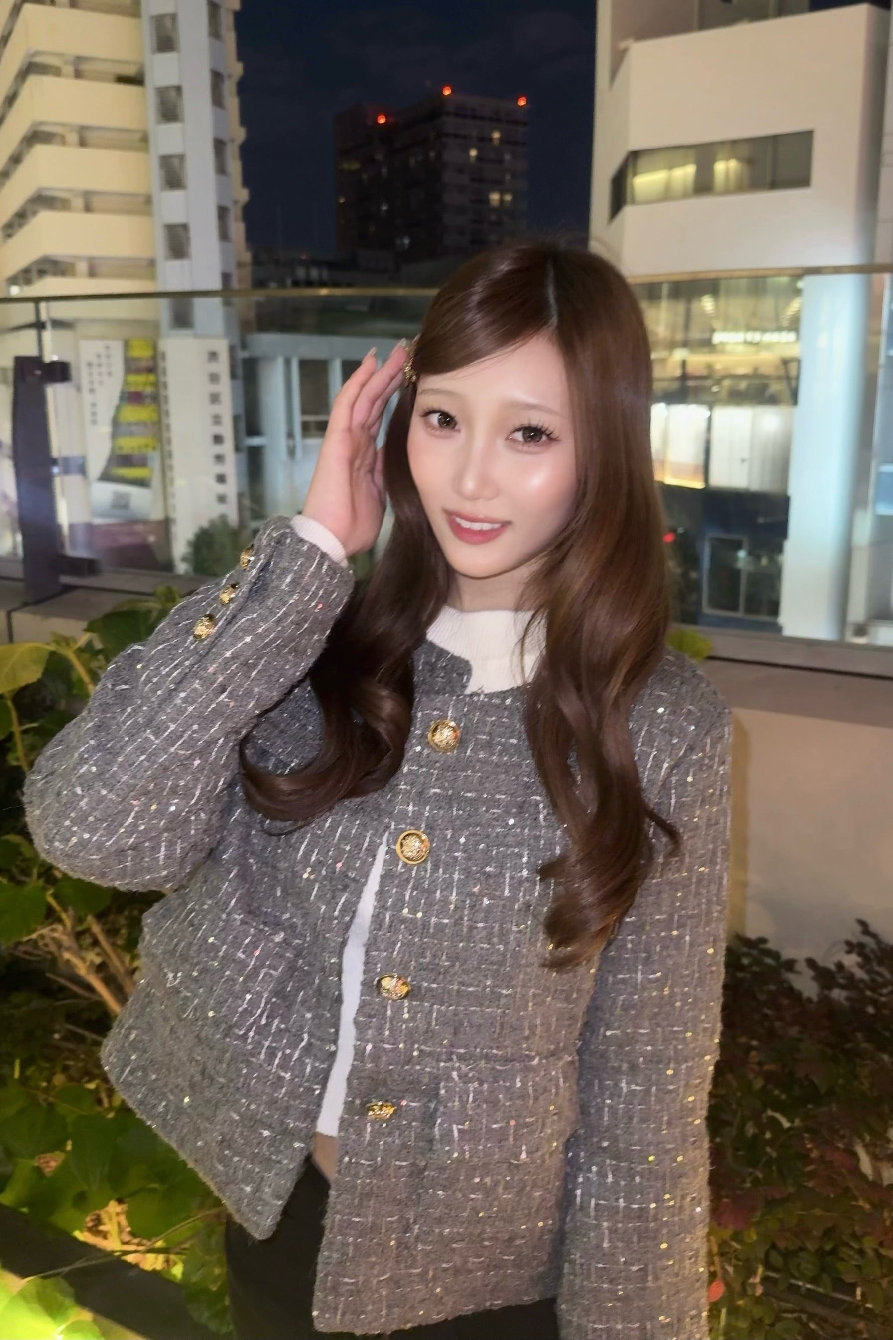 ラメツイードゴールドボタンジャケット KR30127