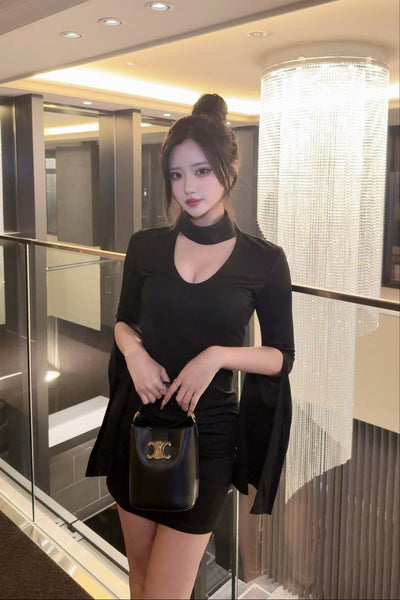 スリットフレアスリーブワンピース KR13215