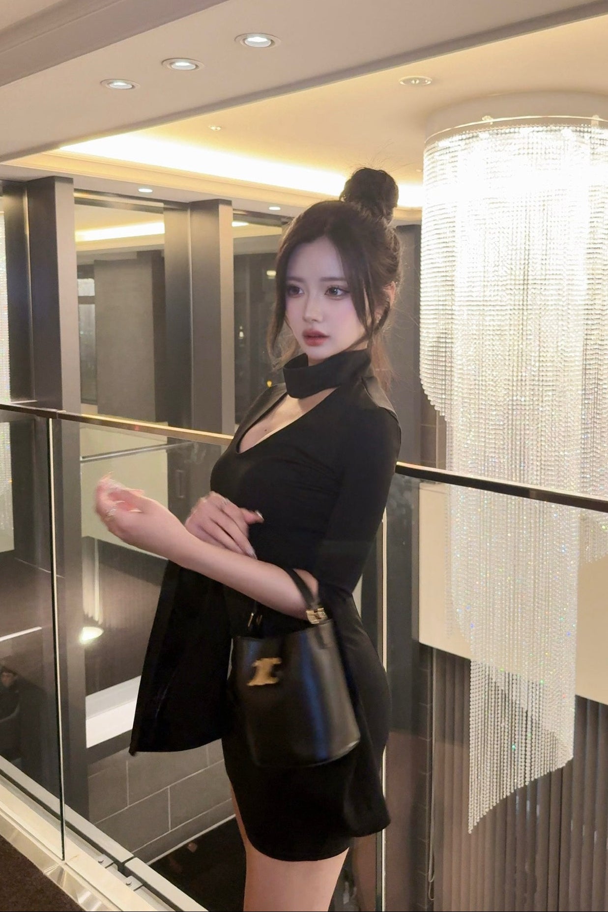 スリットフレアスリーブワンピース KR13215