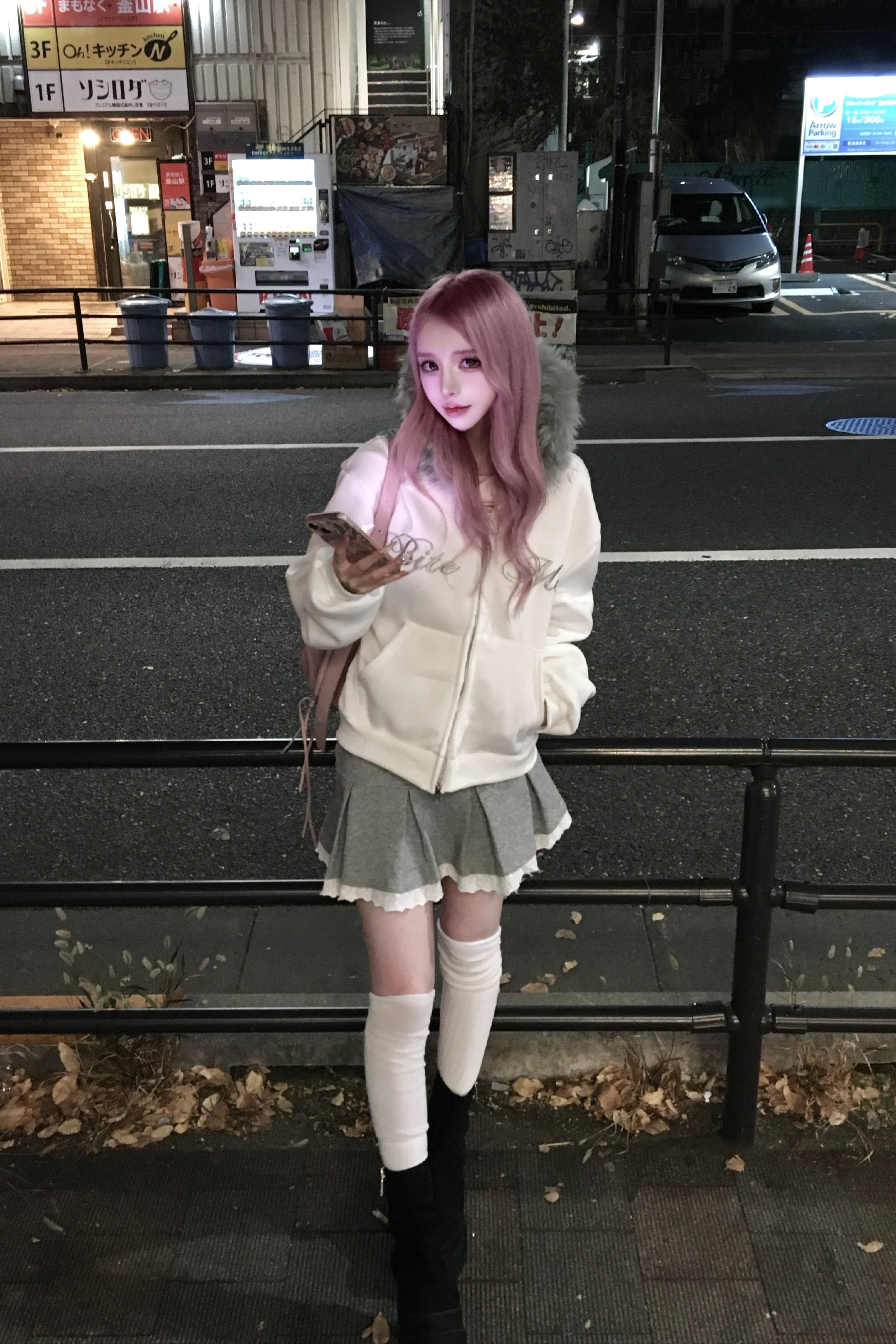 ボリュームファーフーディー KR13429