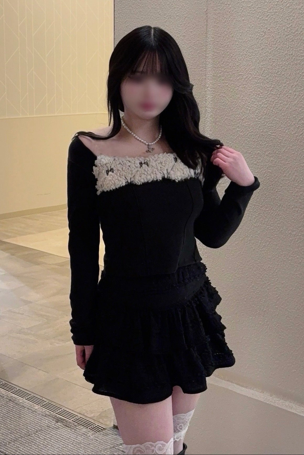 フワフワリボンデザインカットソー KR13804