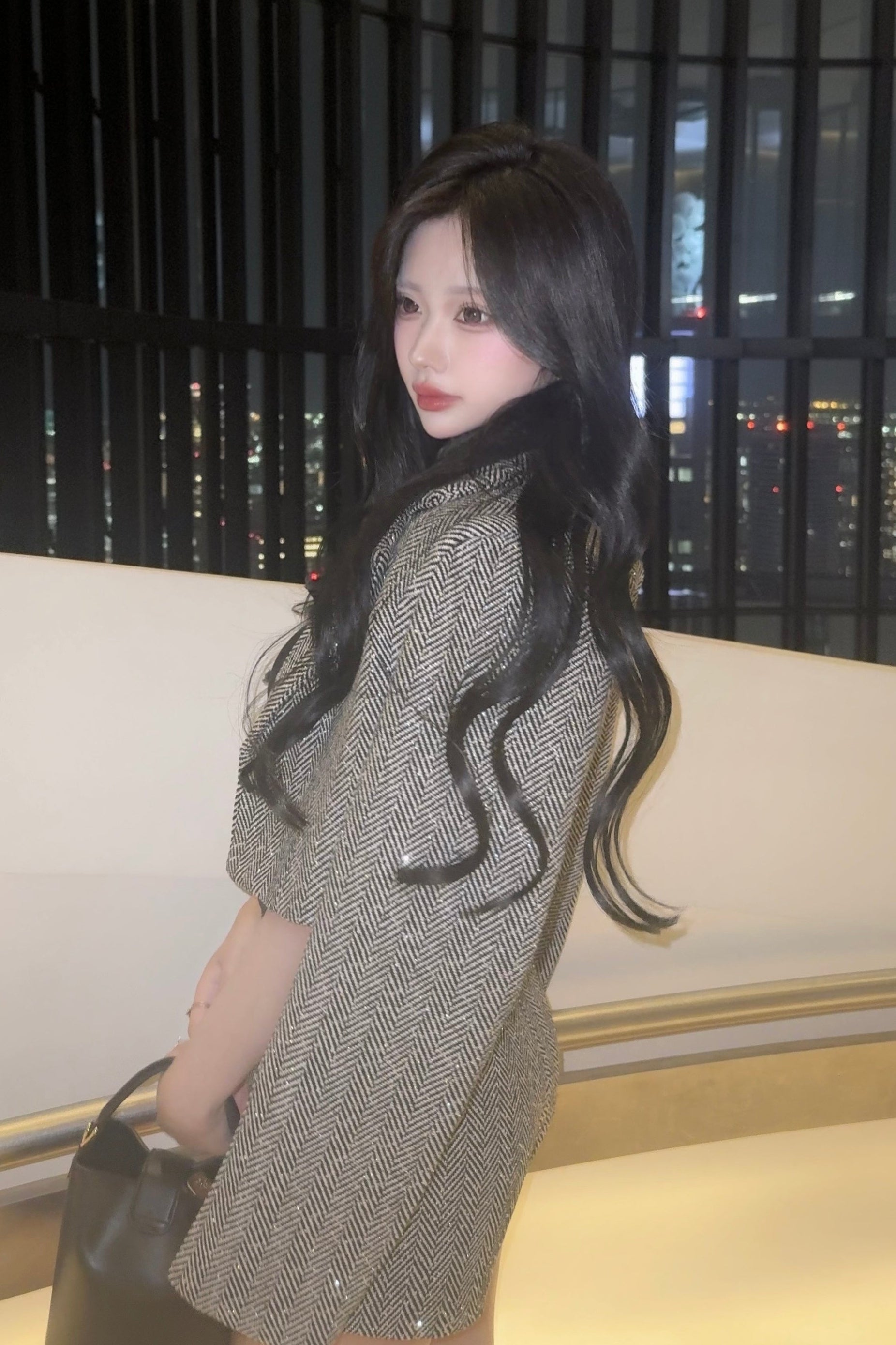 ヘリンボーンクロップドセットアップ KR13220