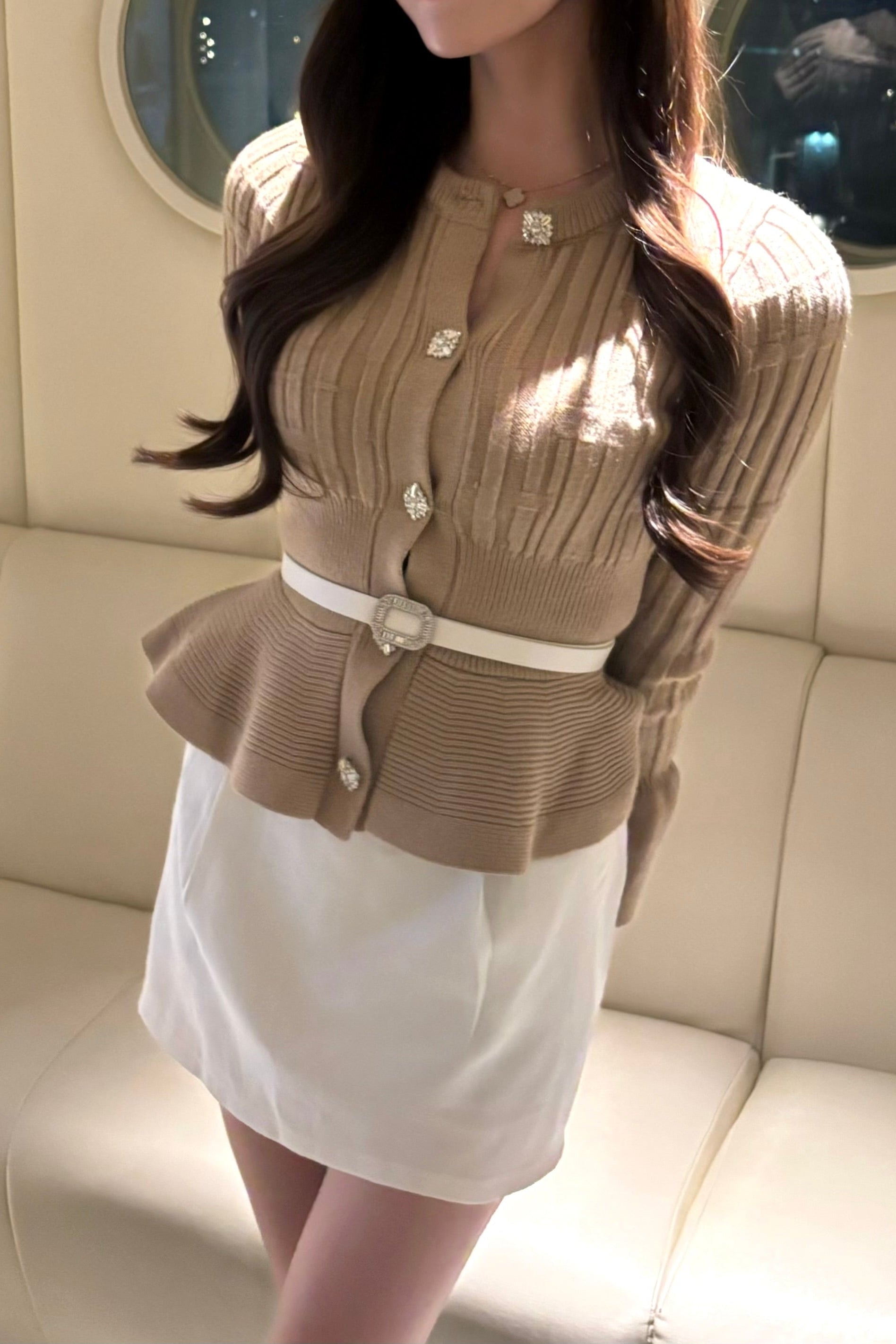 シンプルスリムウエストスカート KR12944