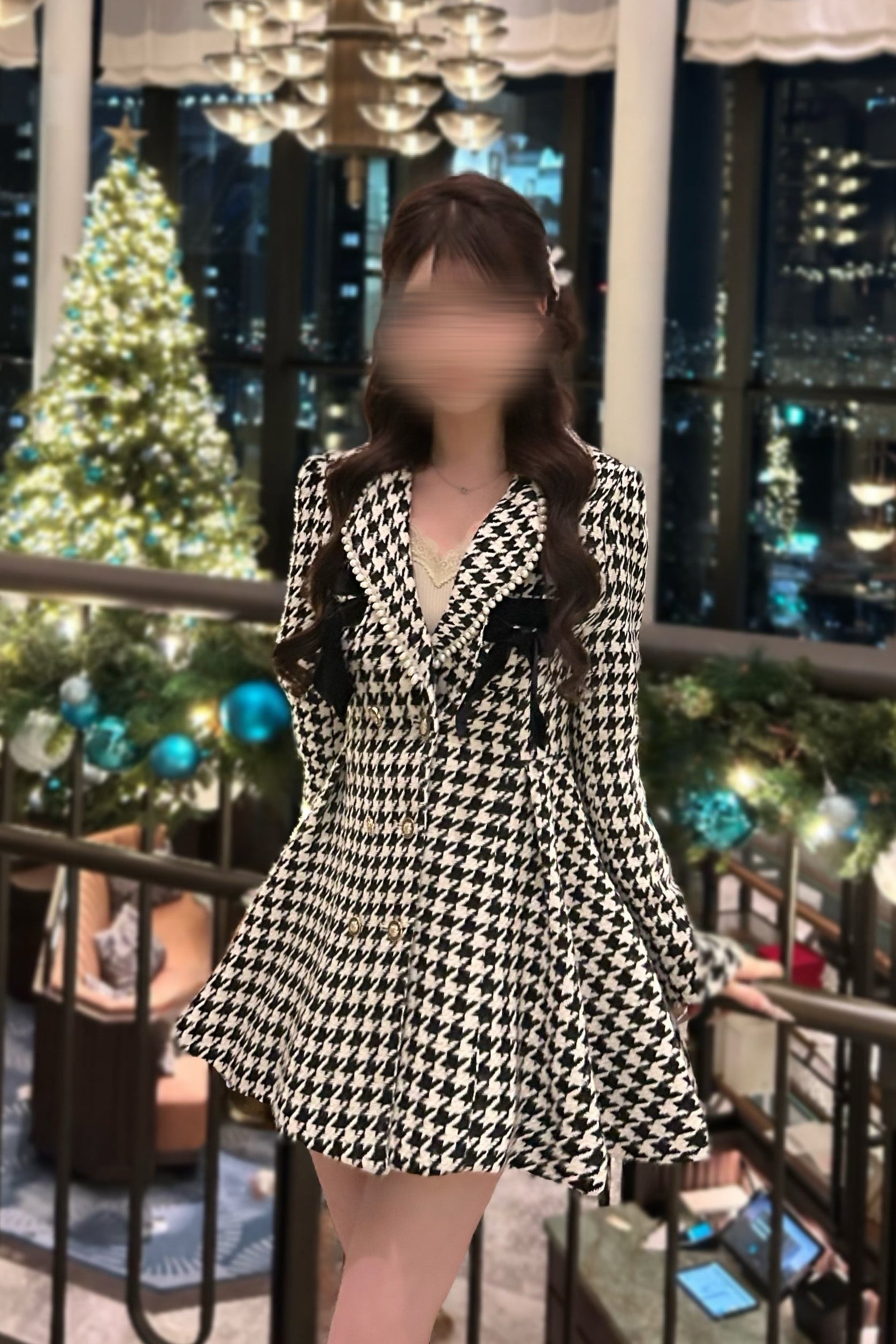 ハウンドトゥースコート KR13615