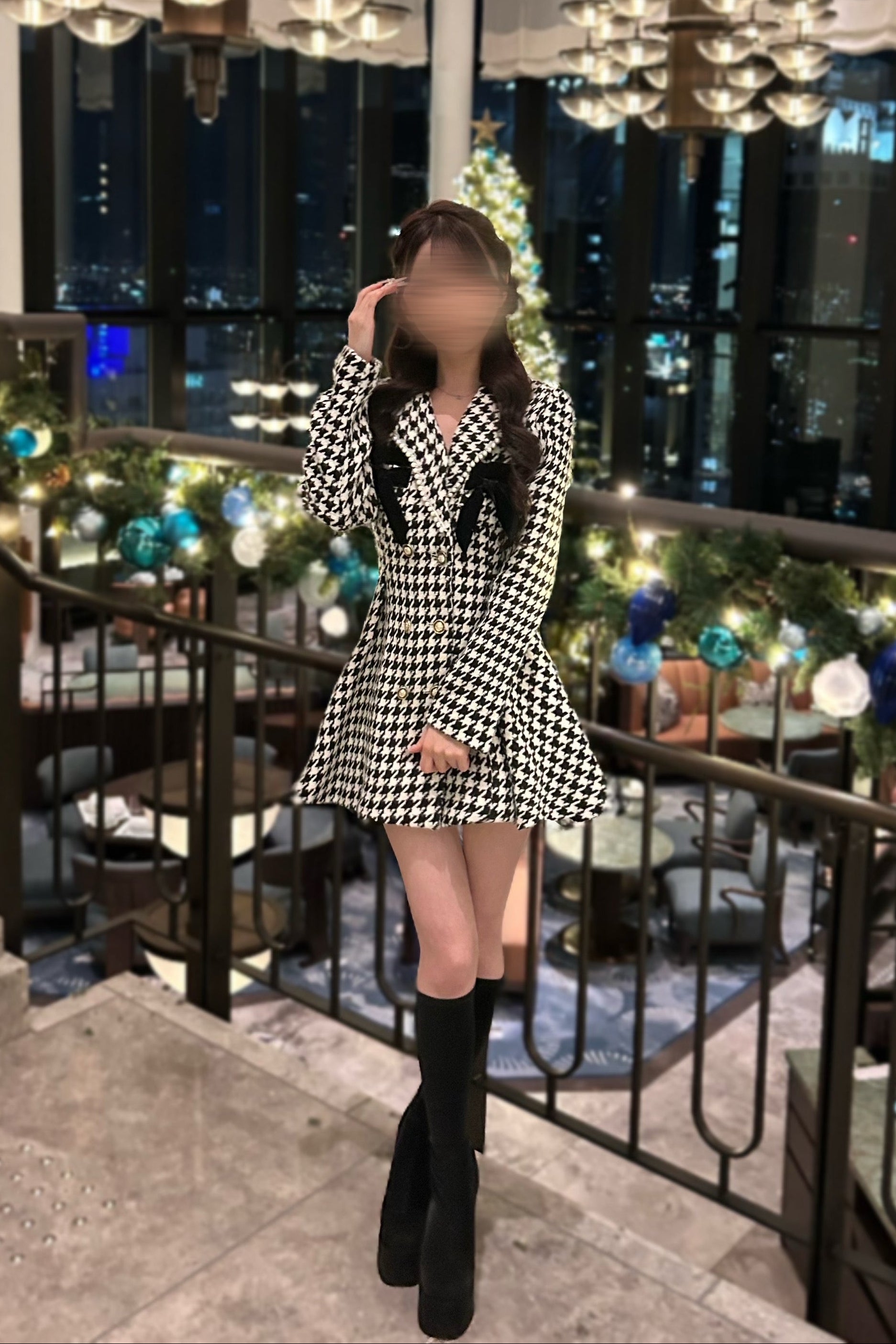 ハウンドトゥースコート KR13615