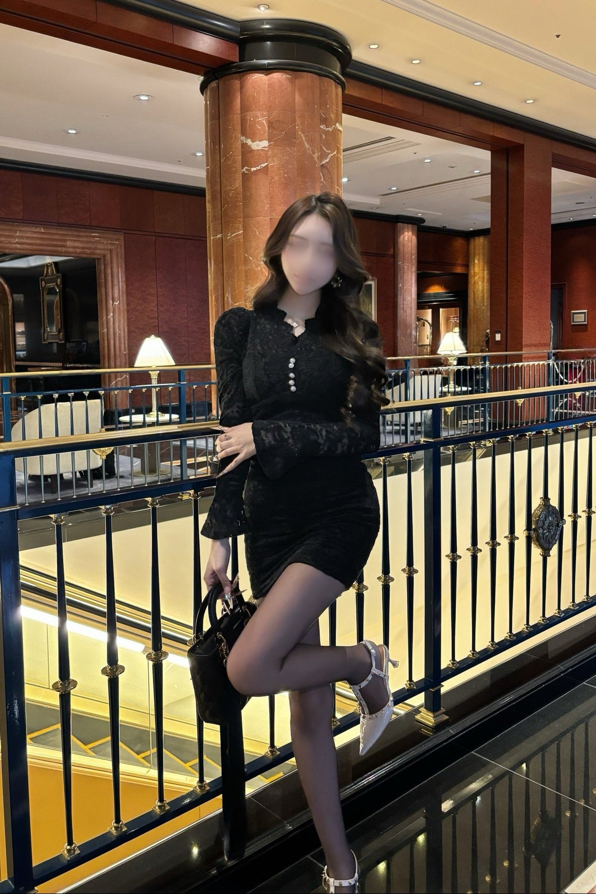 パールボタンレースワンピース KR13942