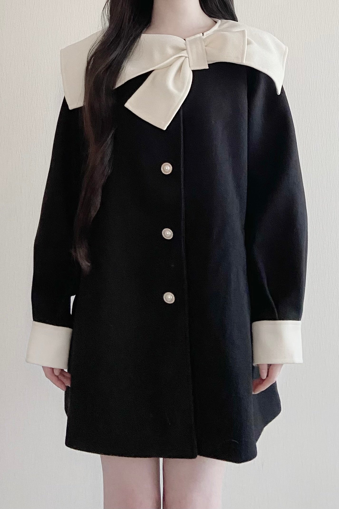 ビッグリボンセーラーコート KR30447