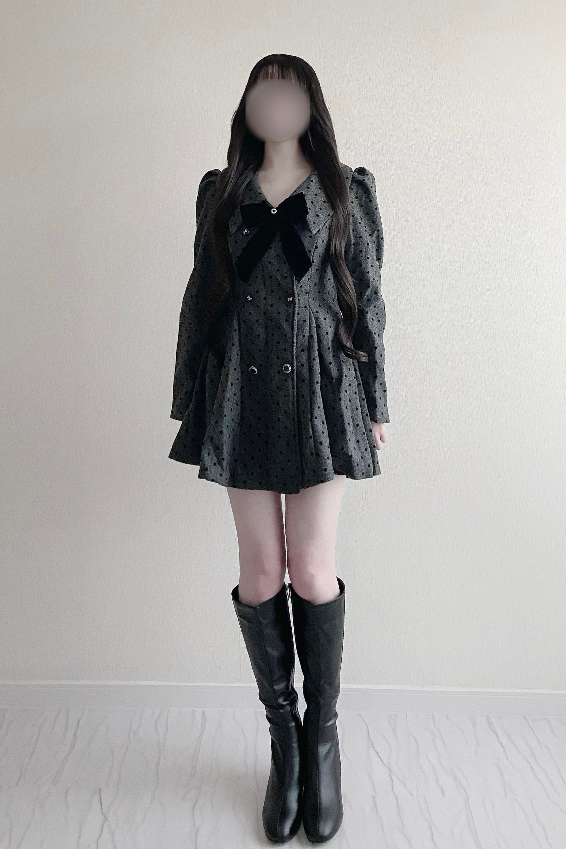 スクエアロングブーツ KR14022