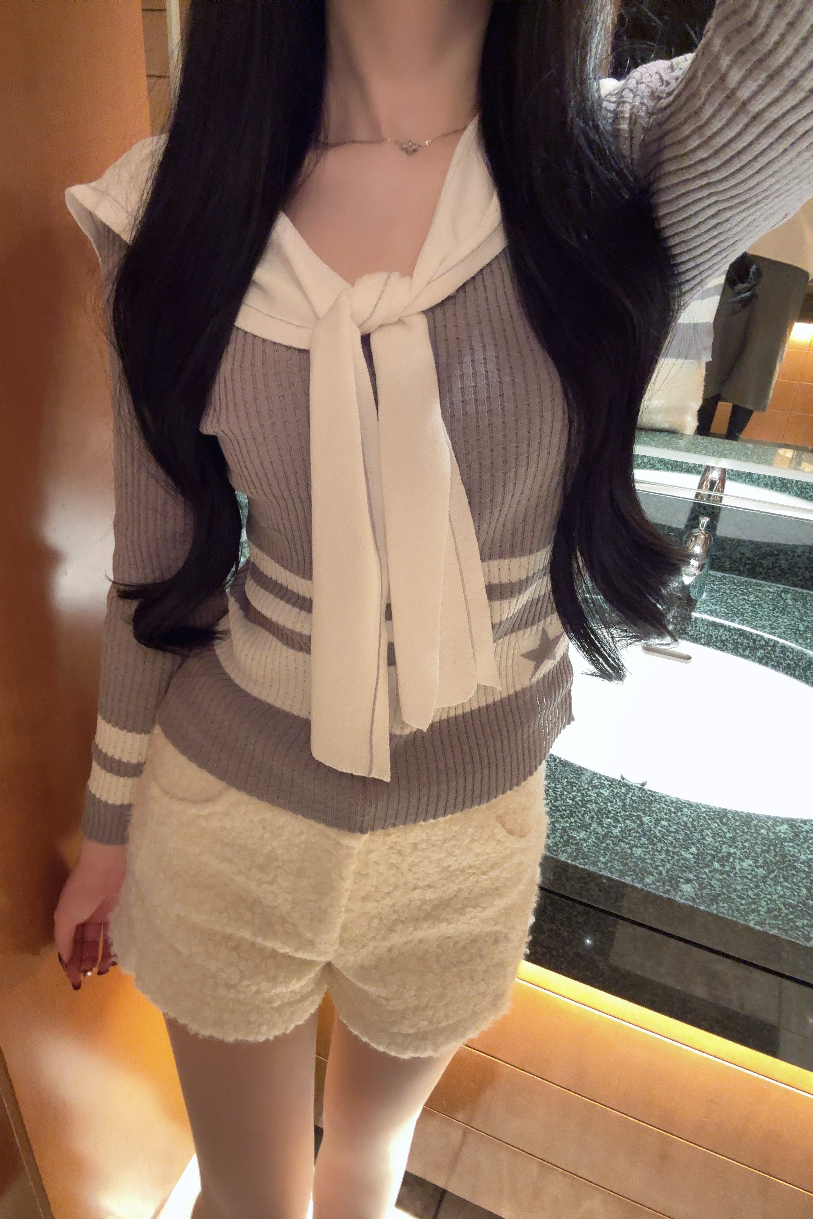 ボアショートパンツ KR13883