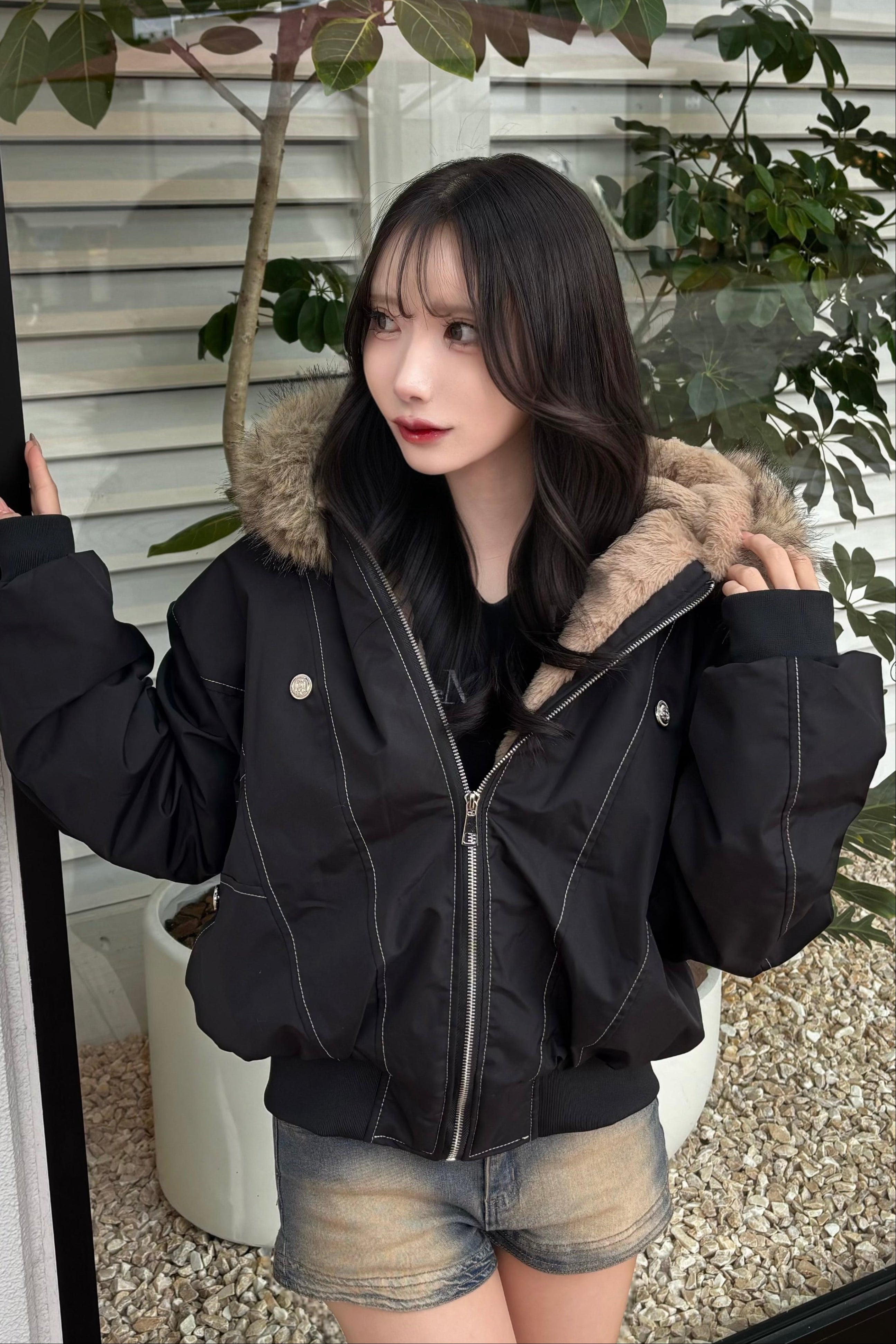 フードファーツキブルゾン KR30145