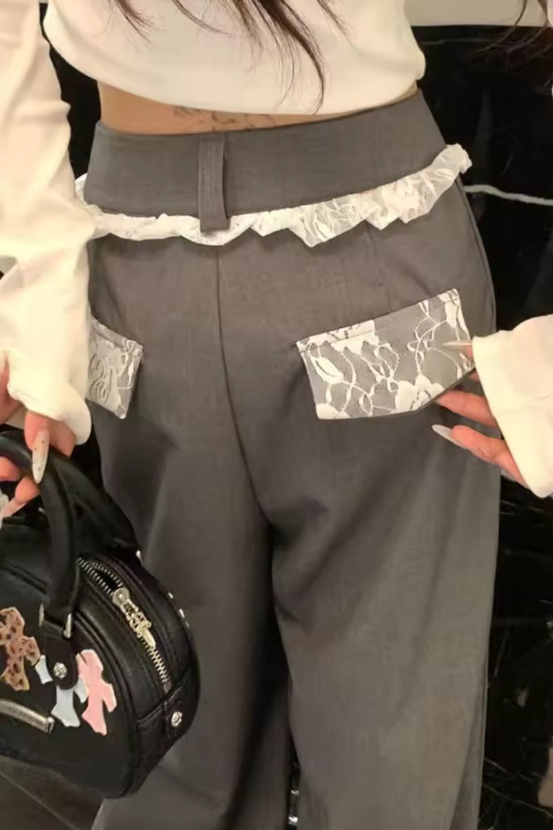 ウエストフリルハイウエストパンツ KR14166