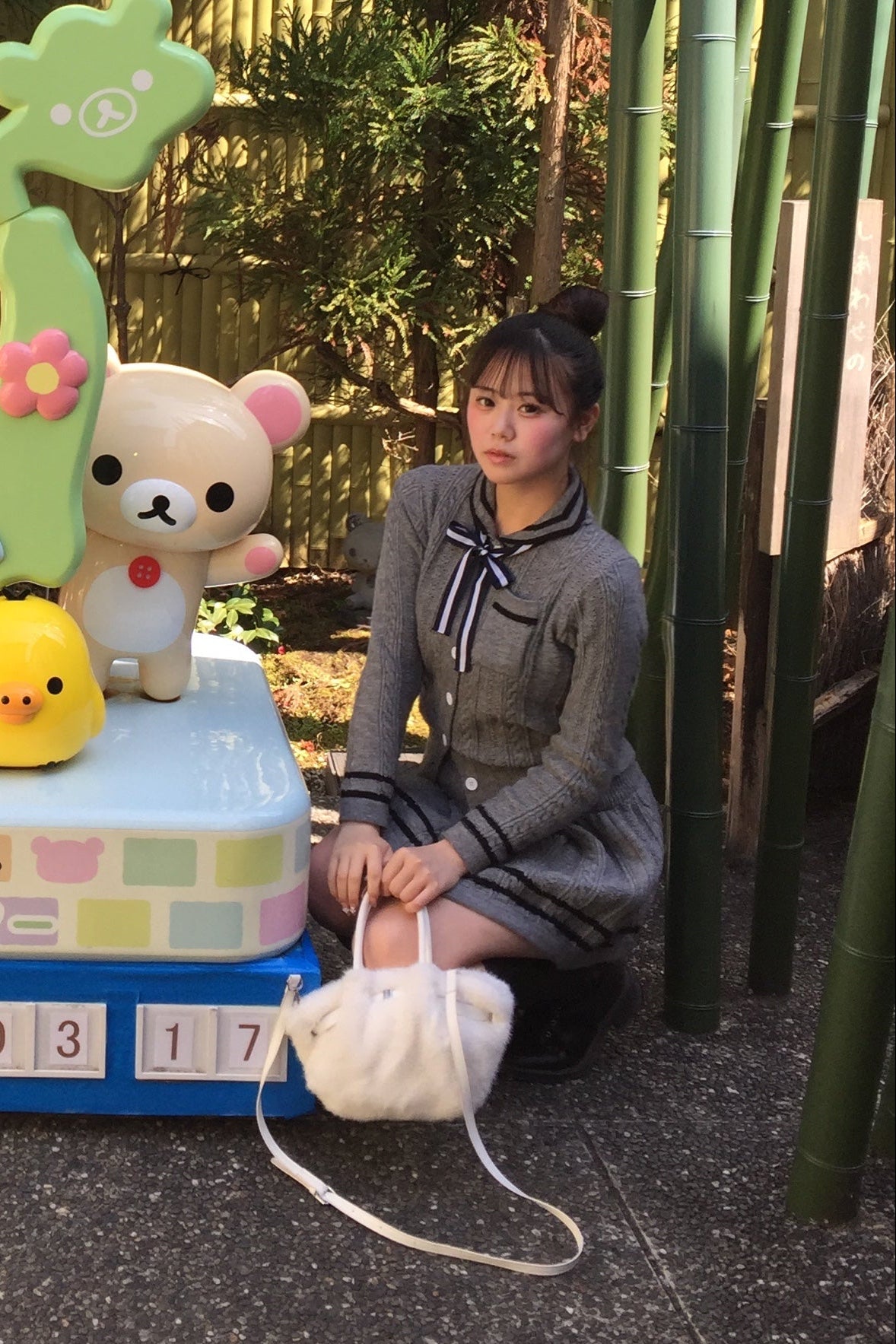 かりん ニットセットアップ フロントリボンニットセットアップ KR30489